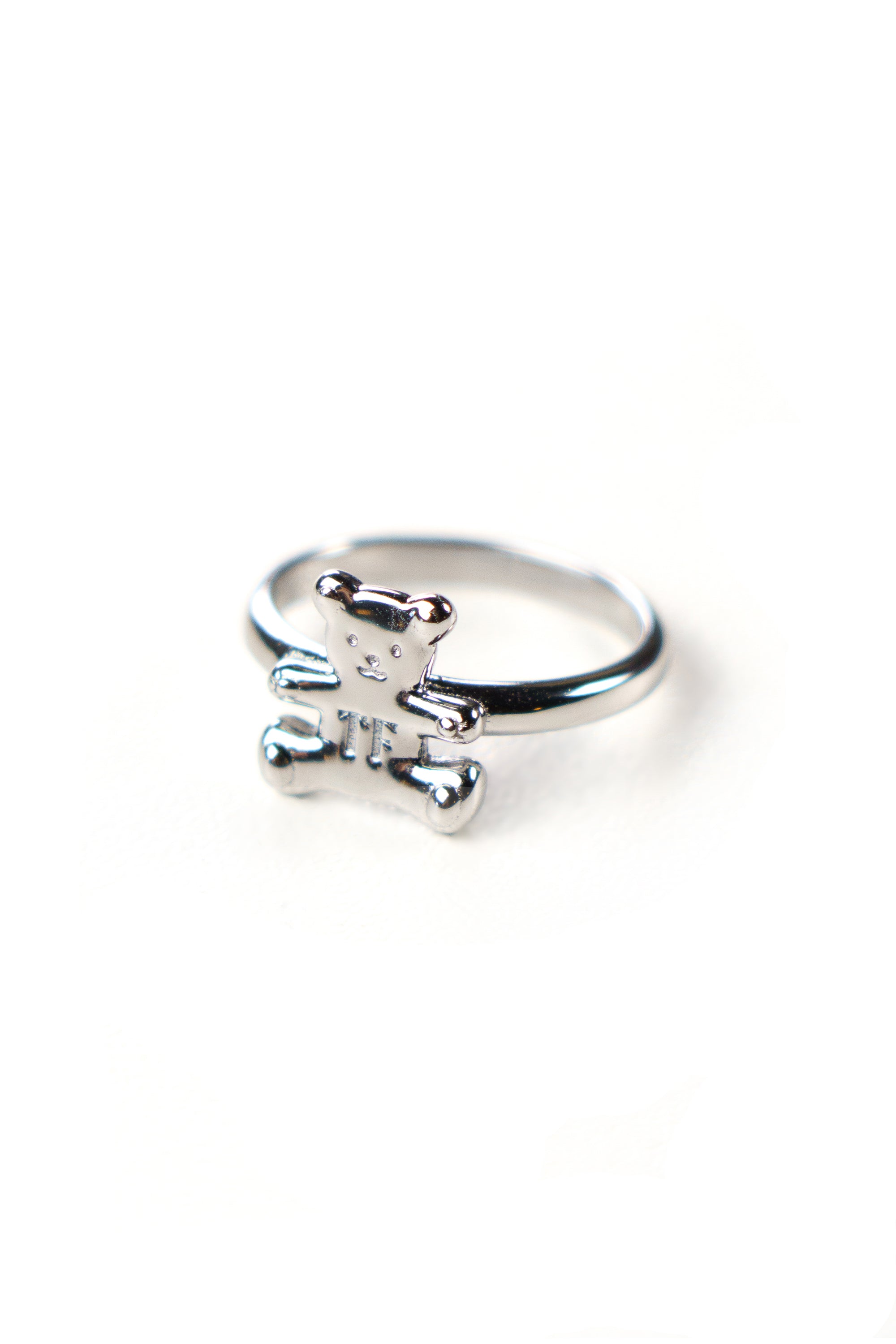 Little Silver Bear Ring