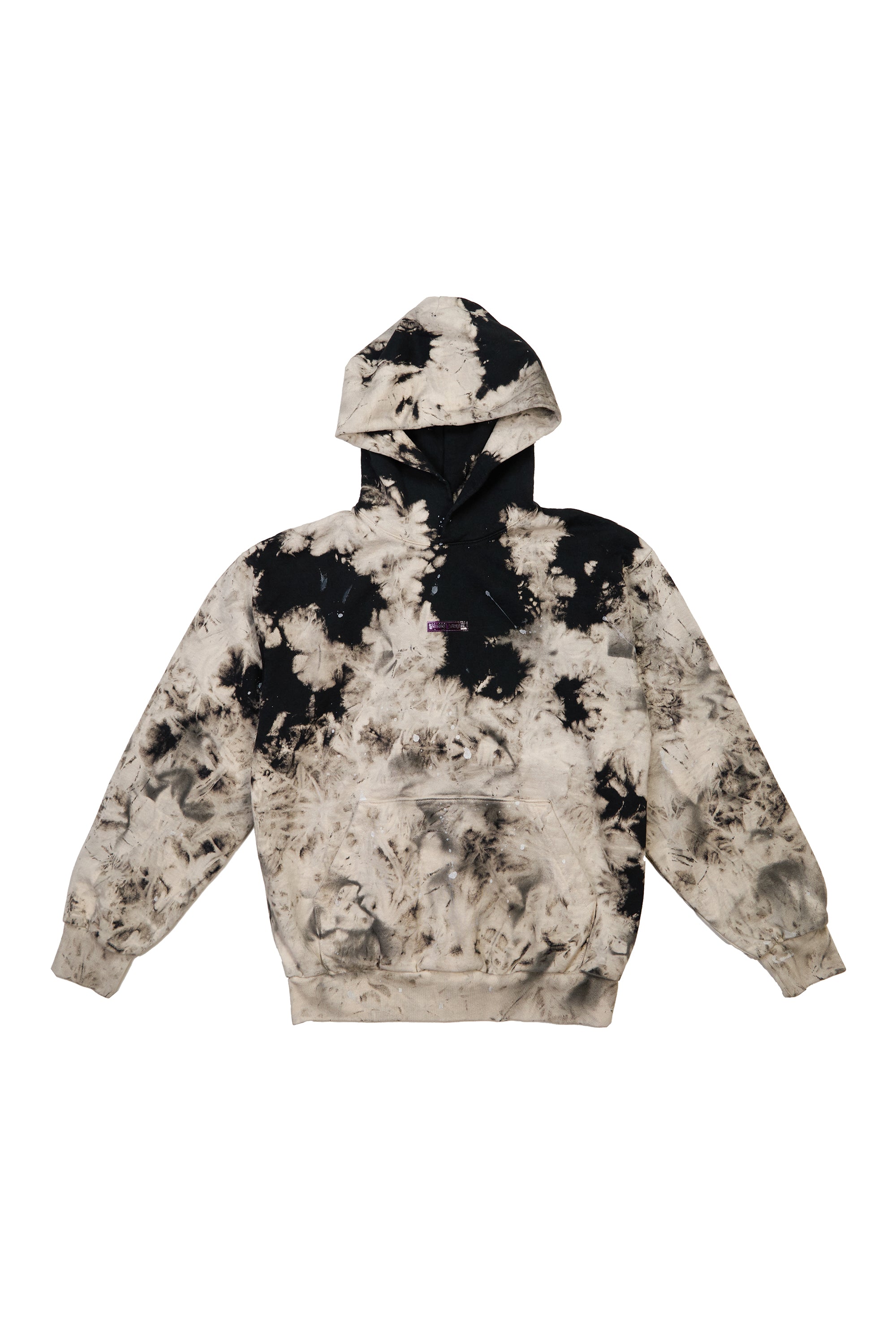 Black Marble Wash Hoodie