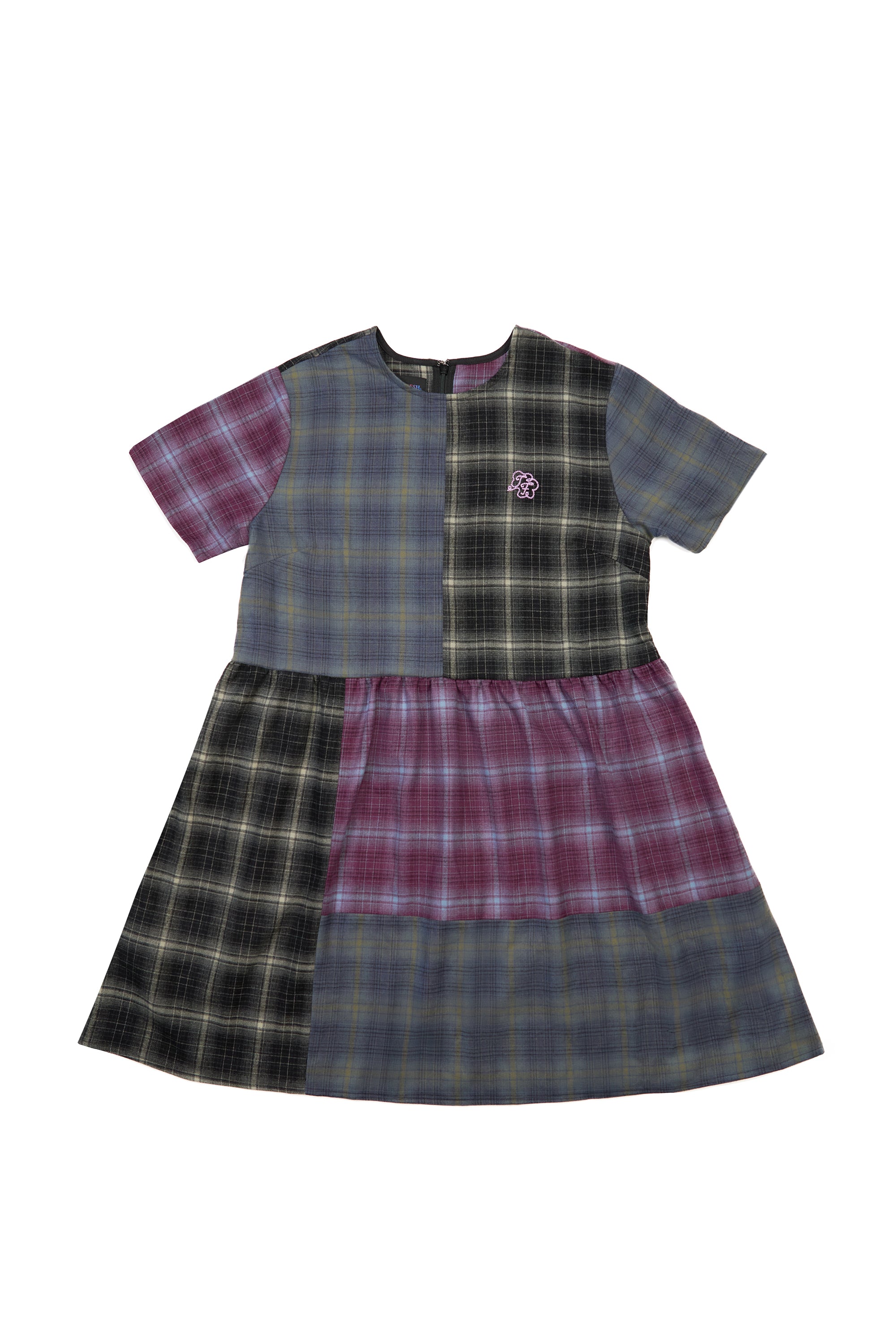 Plaid Patchwork Dress