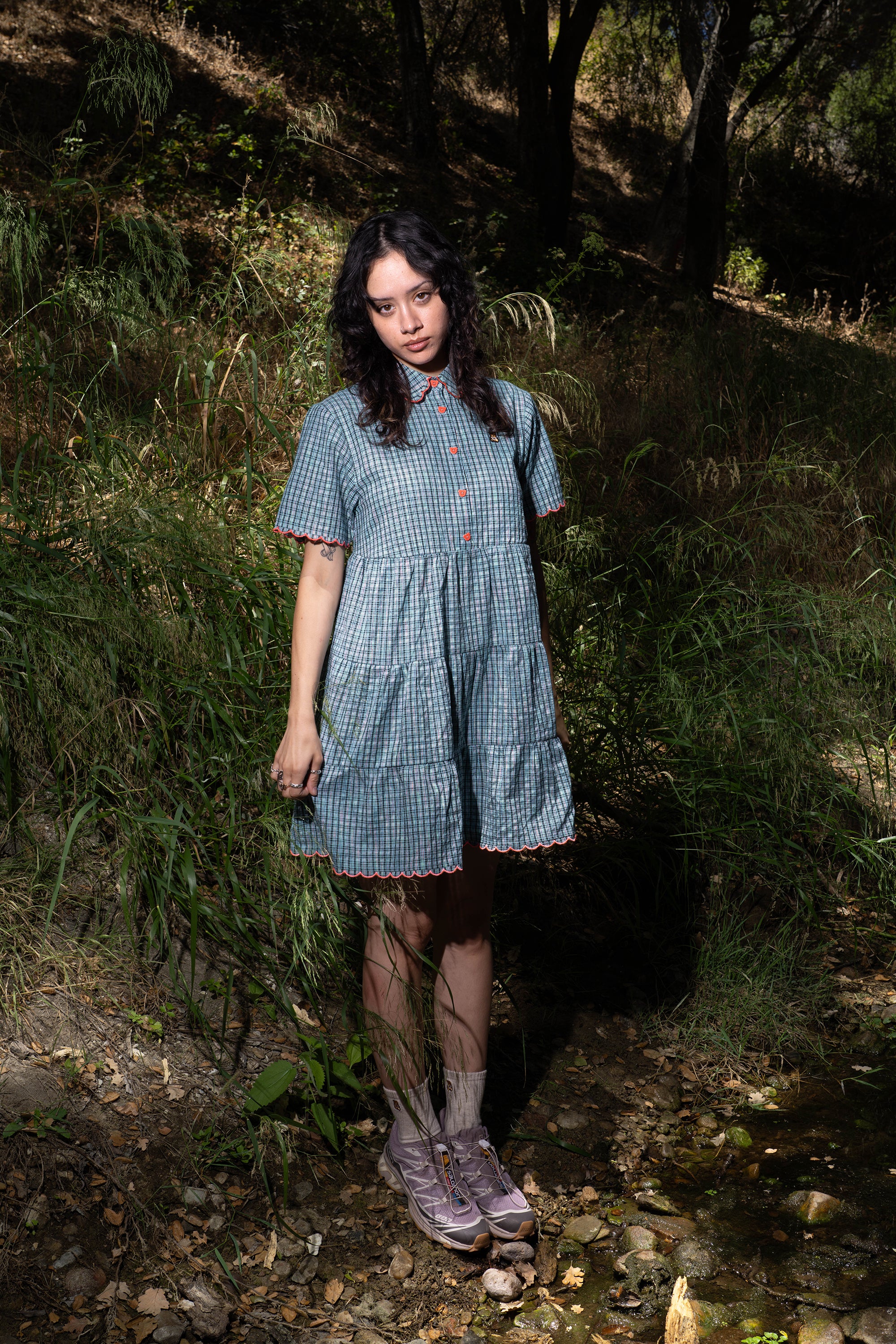 Scallop Trim Dress
