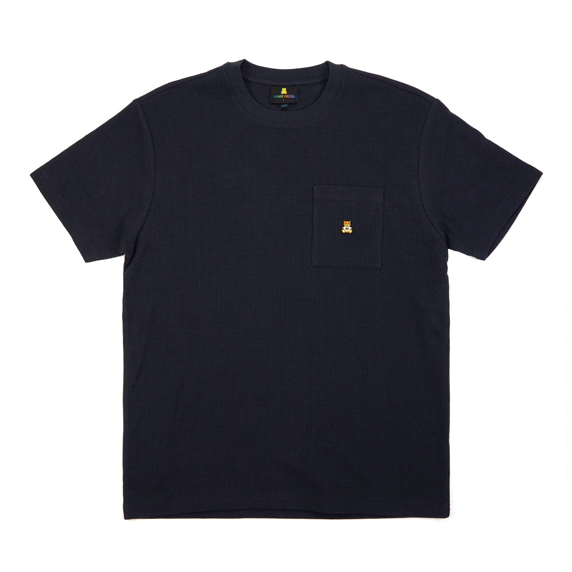 Waffle Knit Ss Pocket Tee - Teddy Fresh