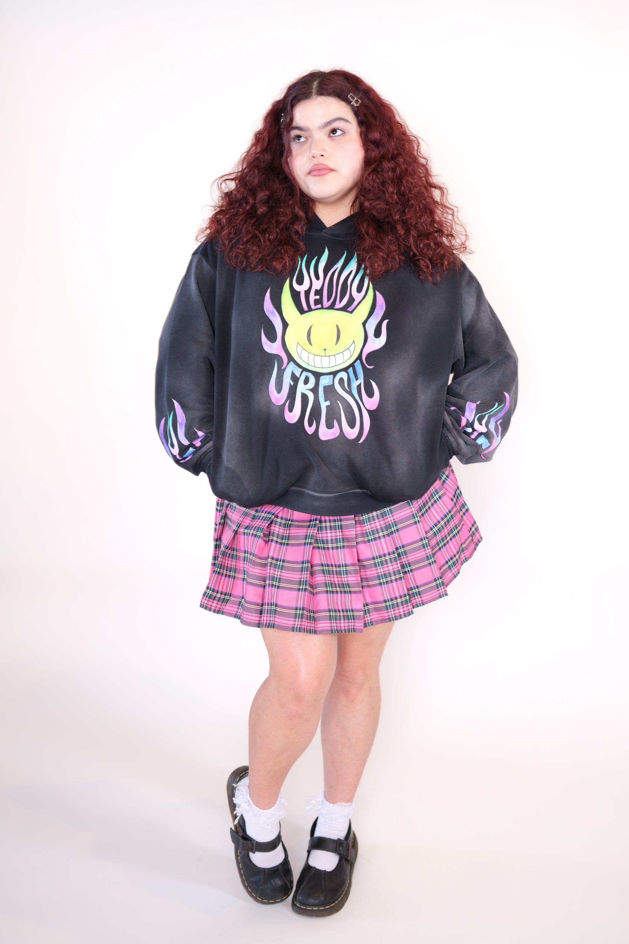 Flamin' Hot Alien Snow Washed Hoodie