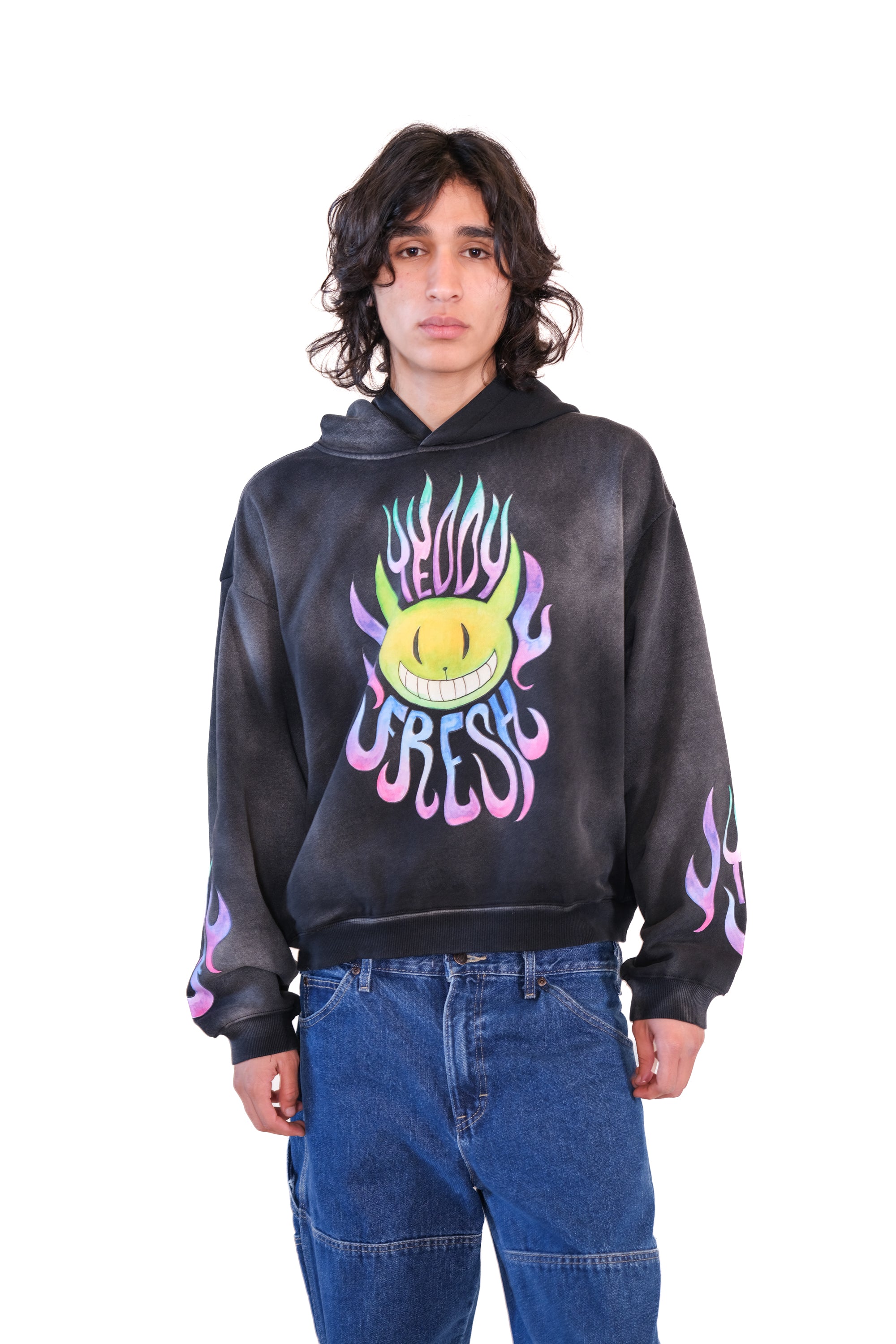 Flamin' Hot Alien Snow Washed Hoodie