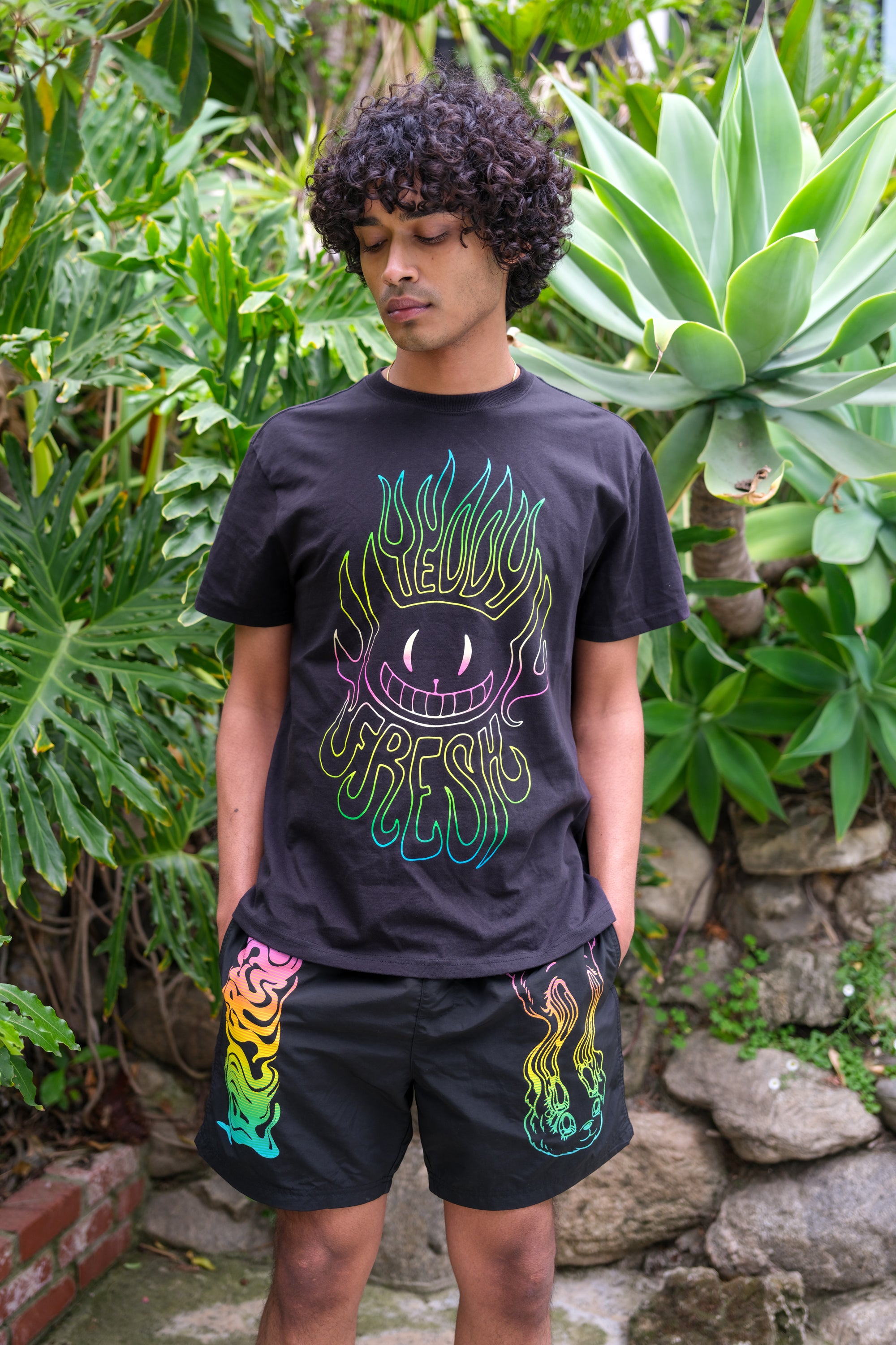 Trippy Bear Swim Trunk