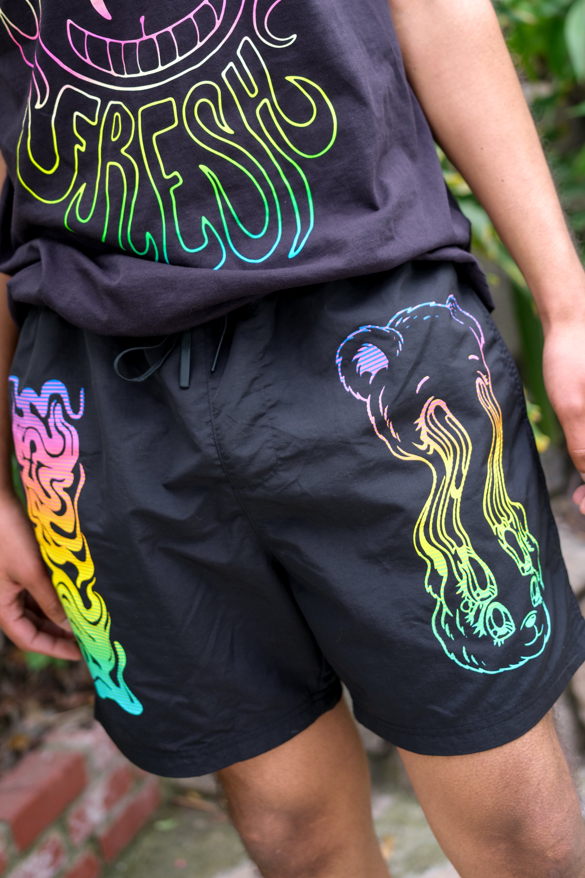 Trippy Bear Swim Trunk