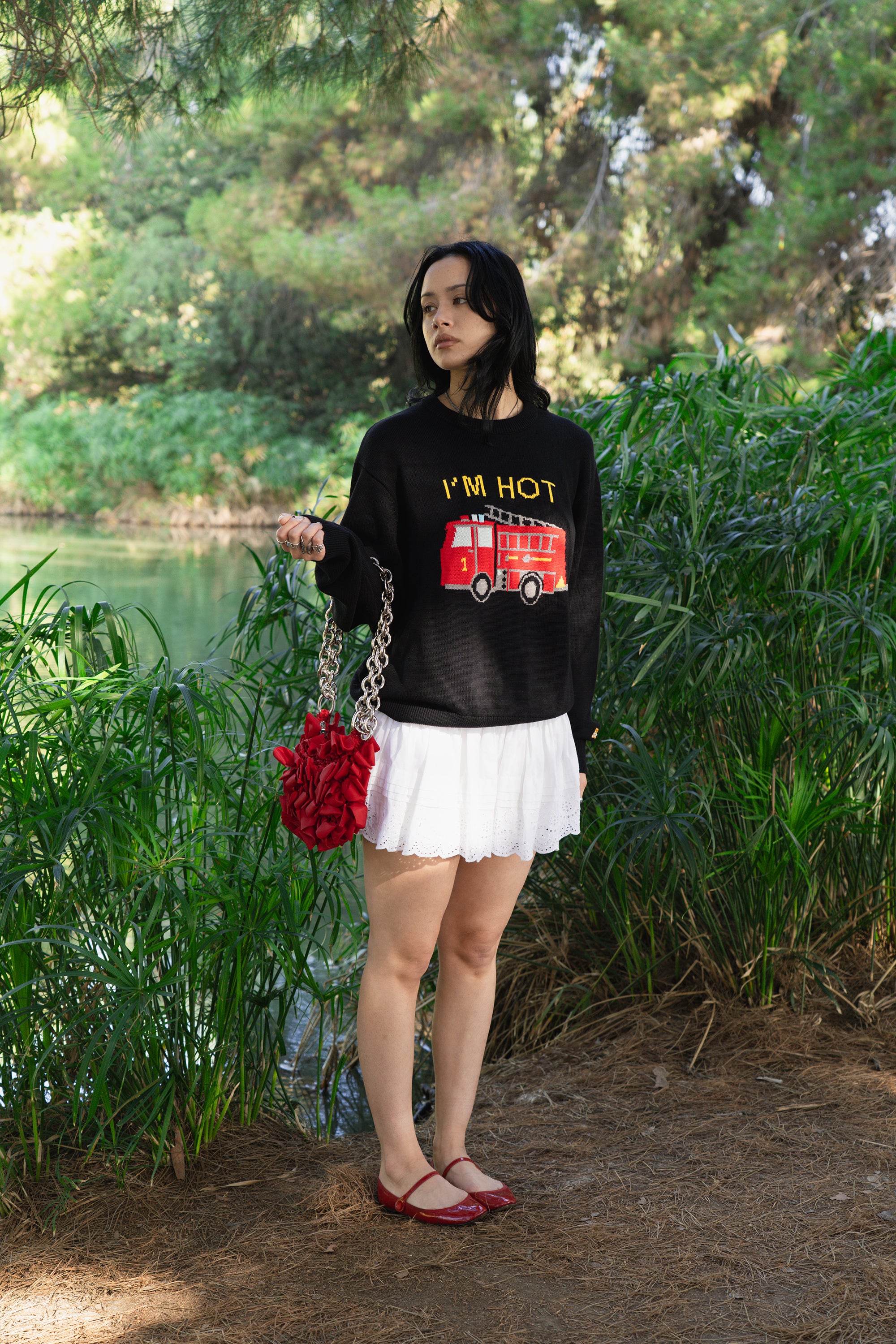 I'm Hot Firetruck Sweater