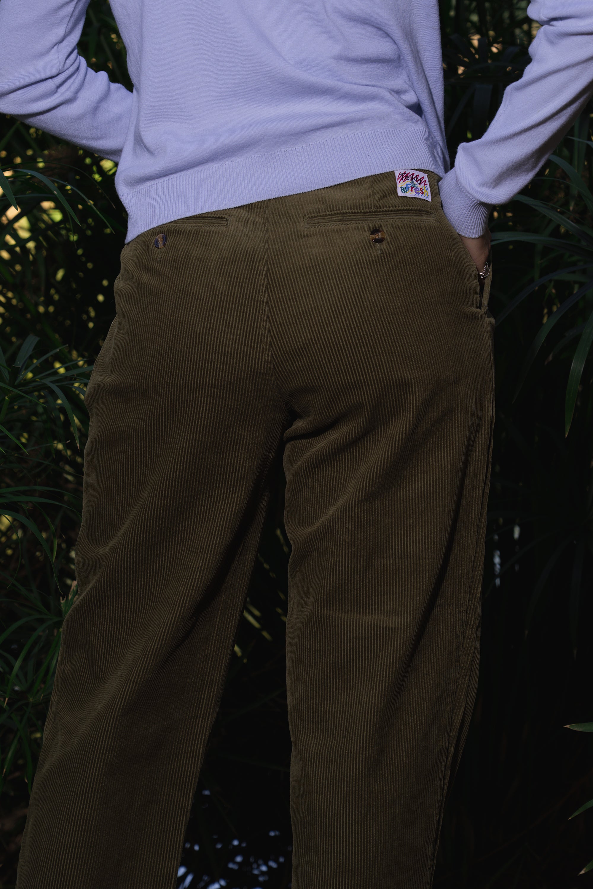 Pleated Corduroy Pant
