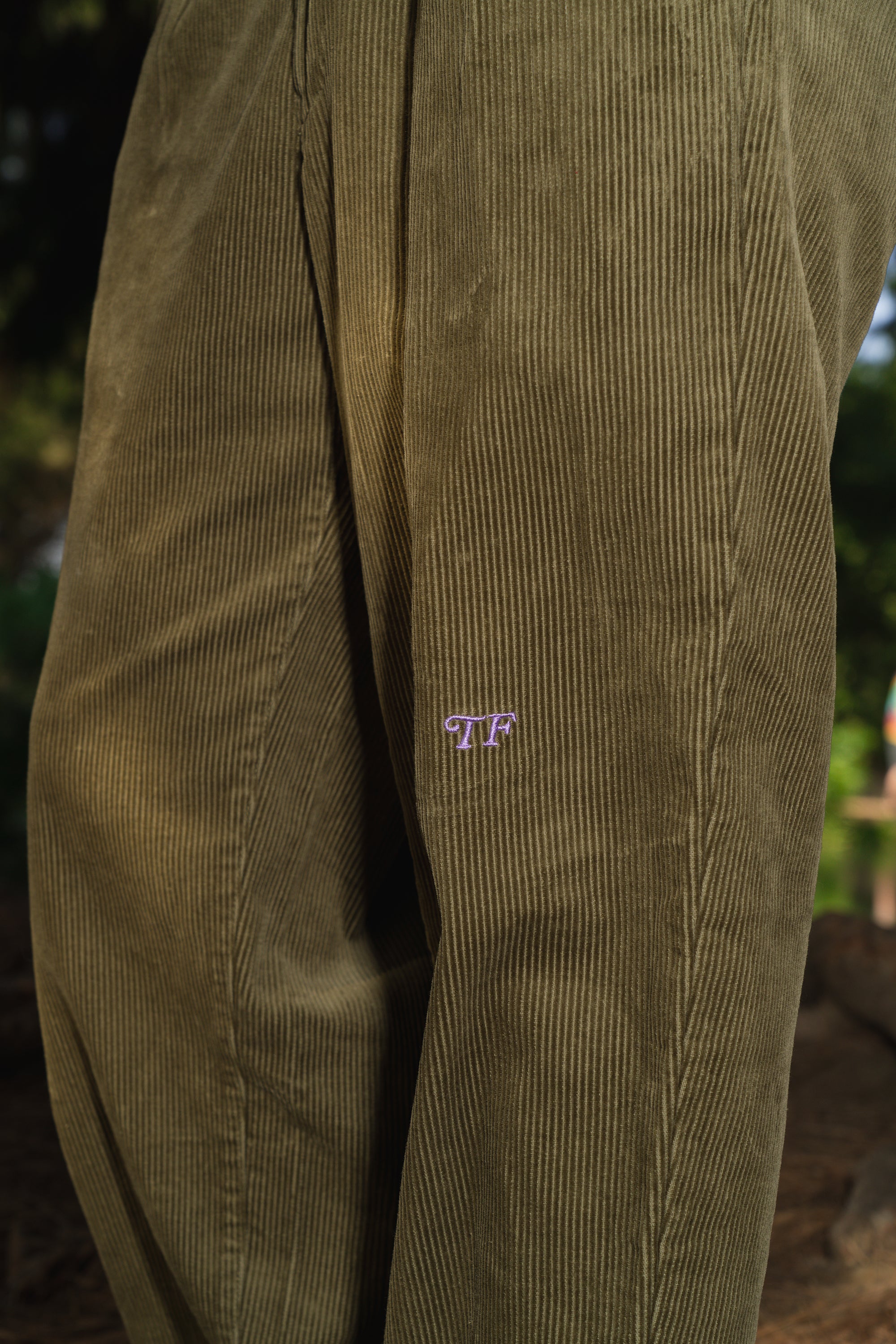 Pleated Corduroy Pant