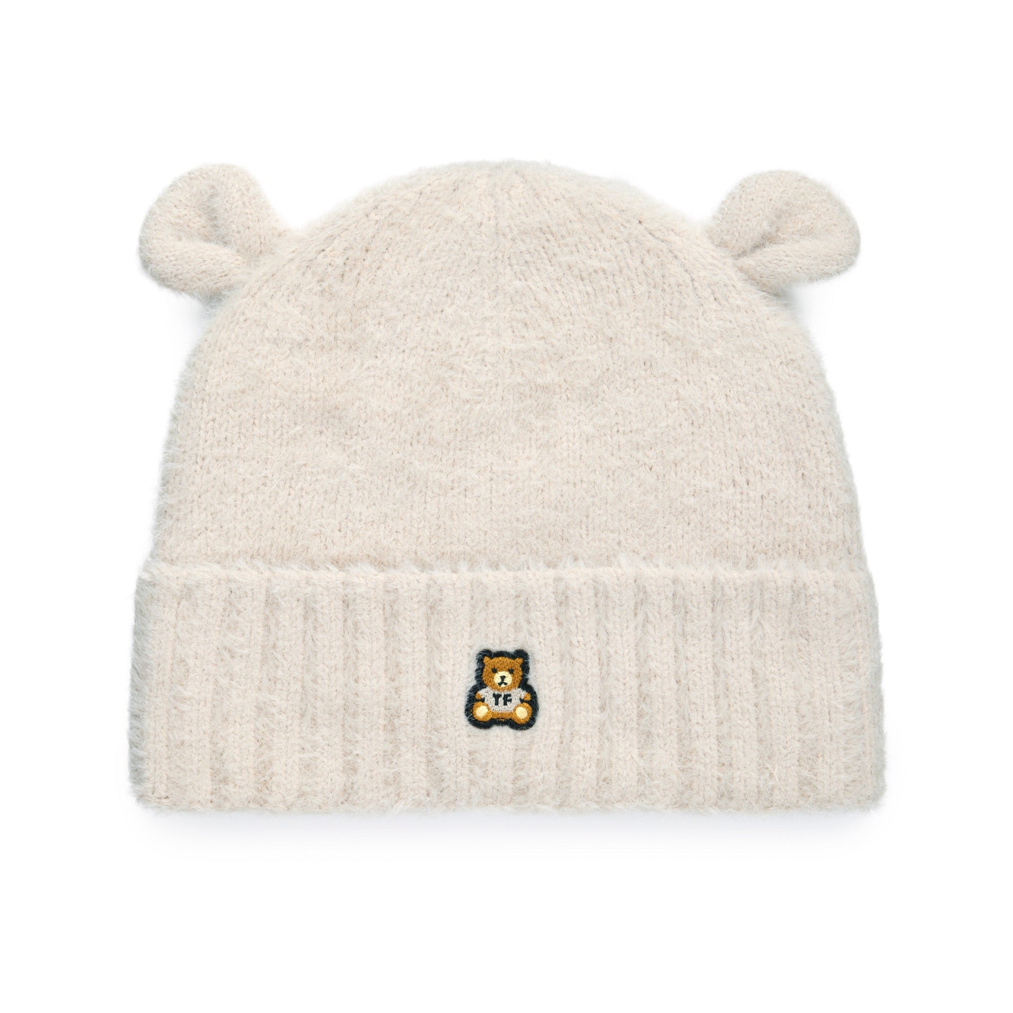 Classic Fuzzy Bear Ear Beanie - Teddy Fresh