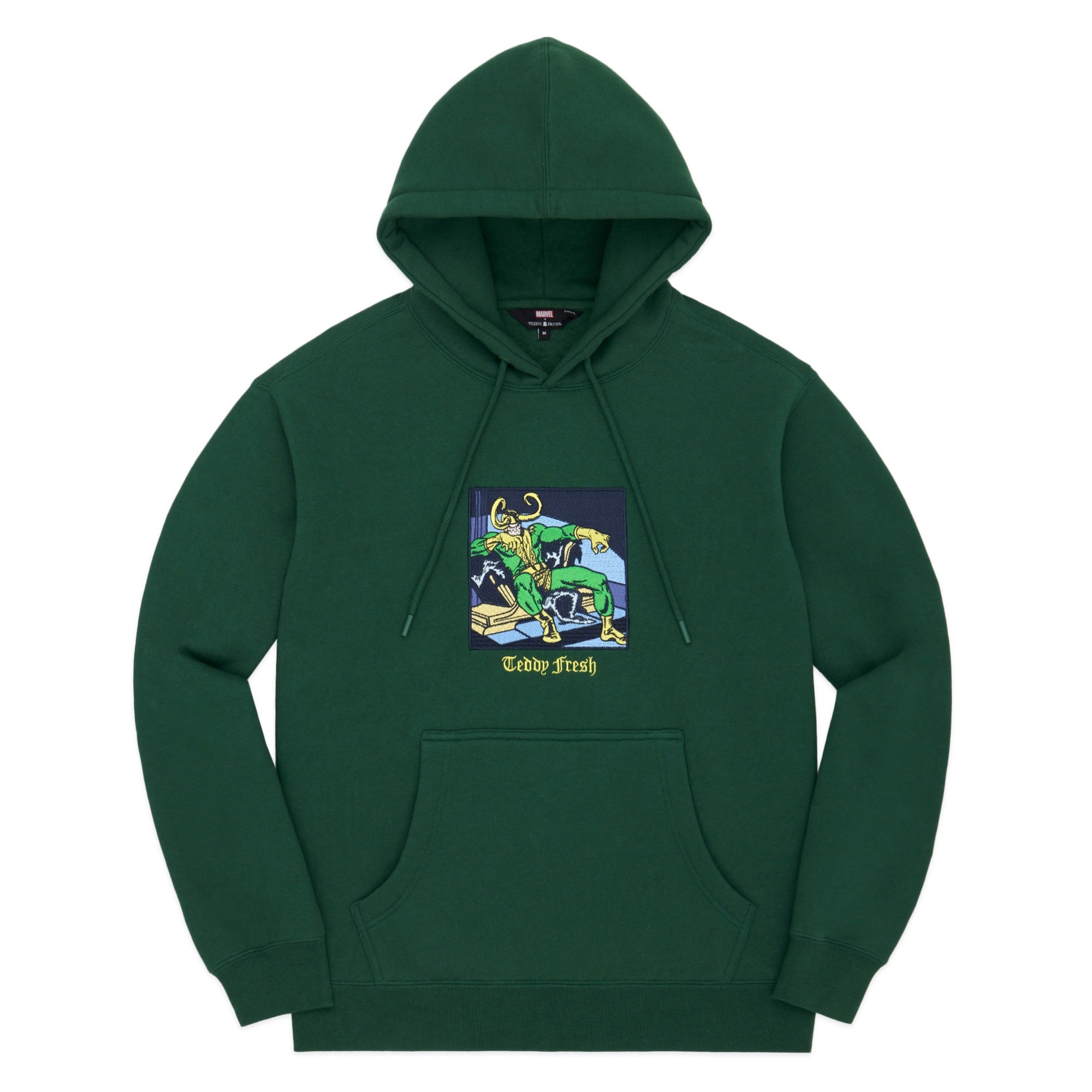 Green teddy online hoodie