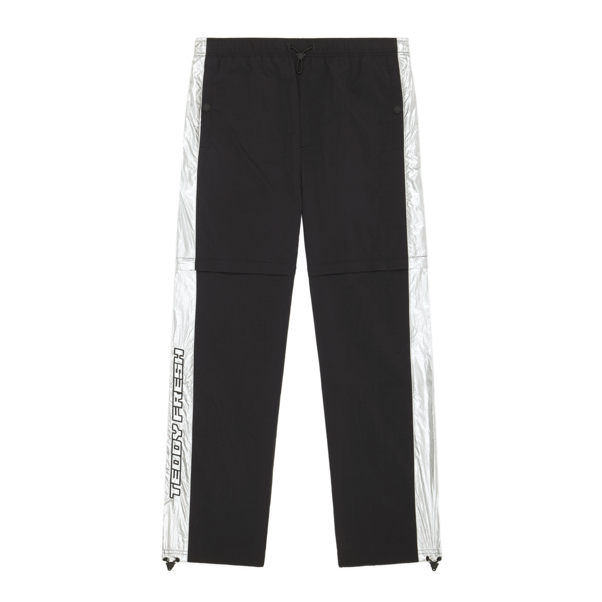 NYLON TROUSERS WITH ZIPS - Black