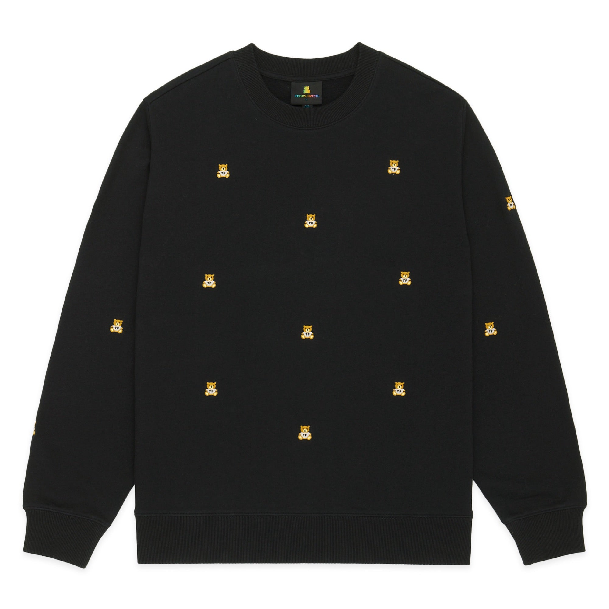 Teddy fresh 2024 black embroidered sweater