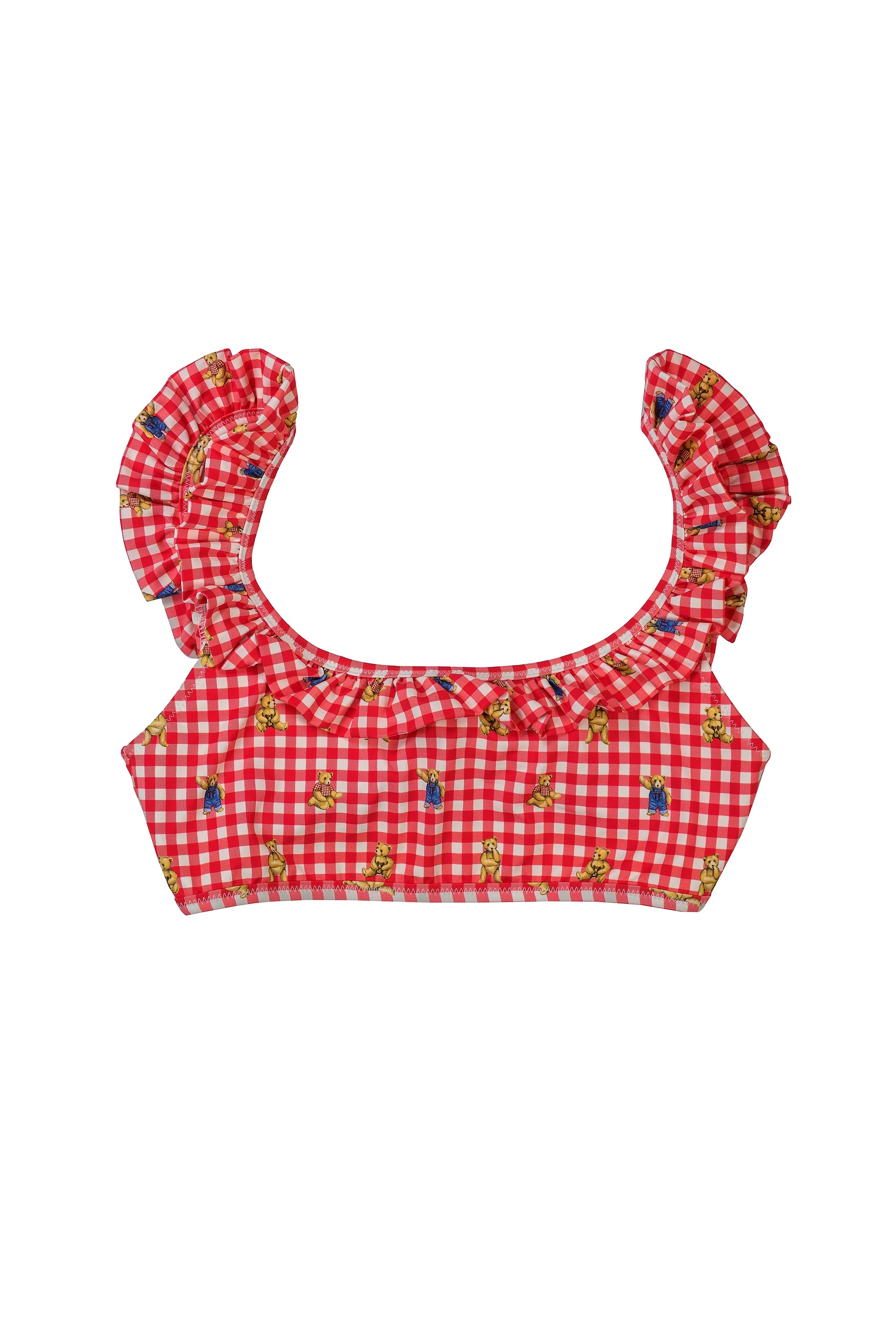Vintage Plaid Bikini Top