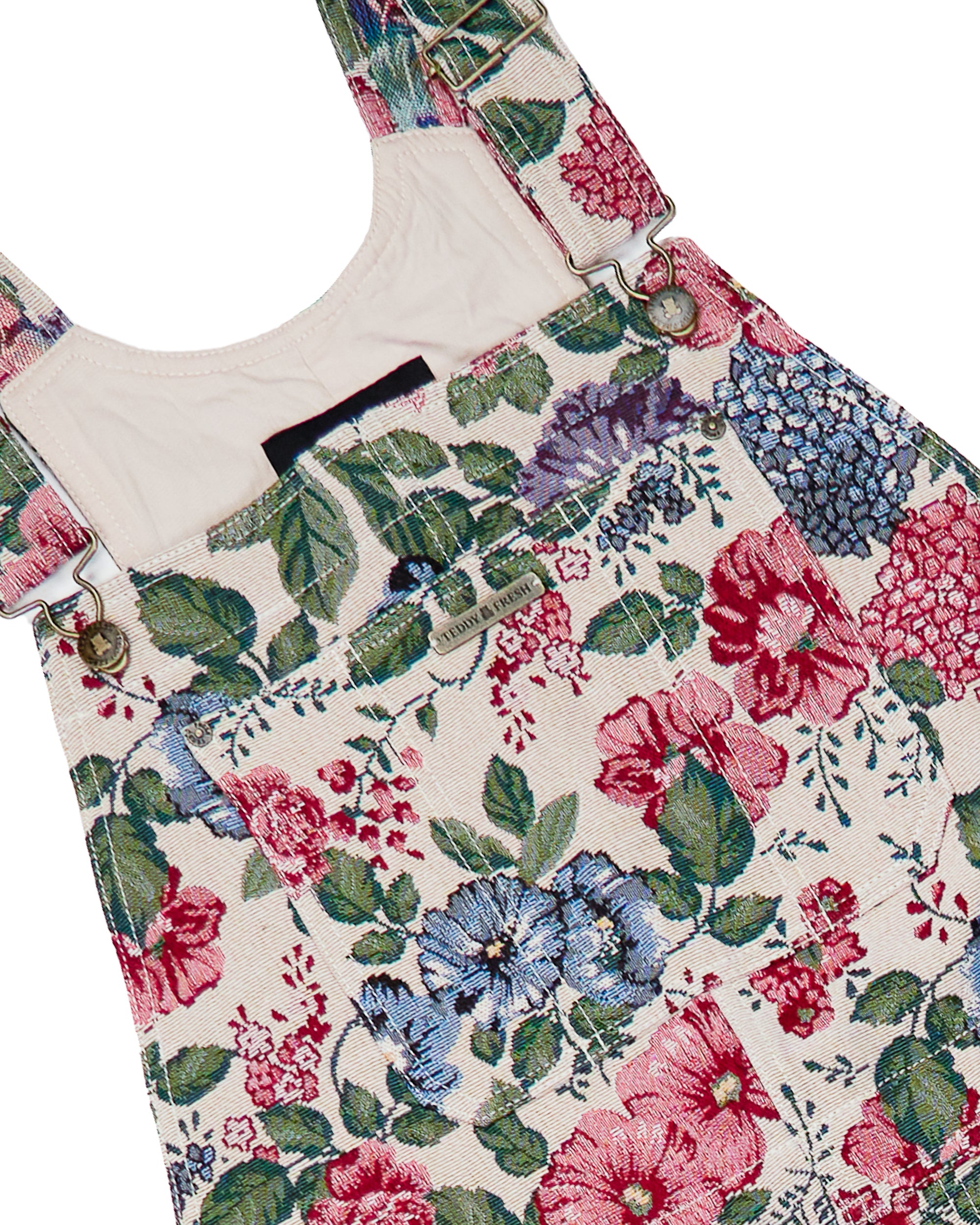 Floral Tapestry Overalls