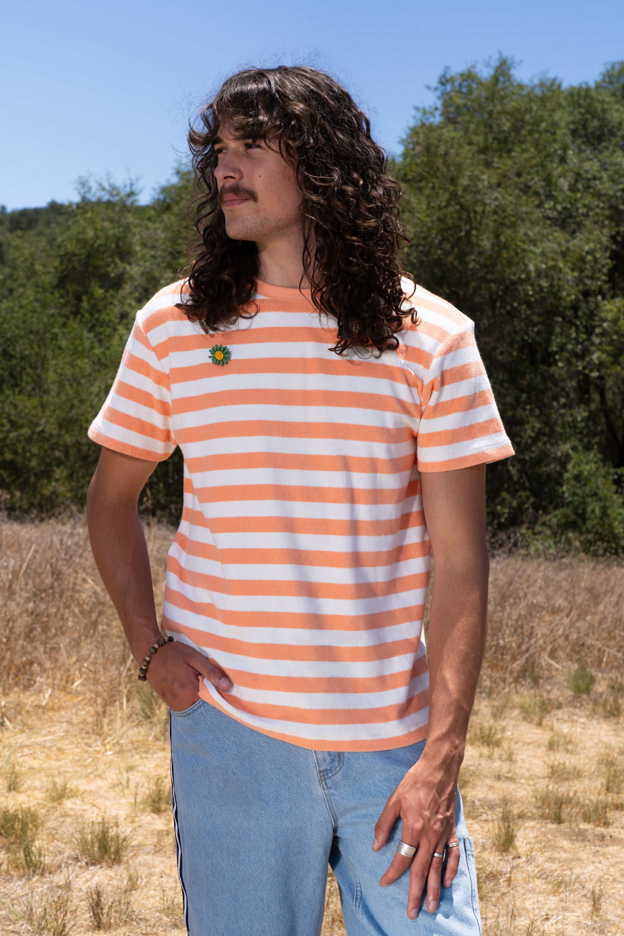 Terry Striped Tee