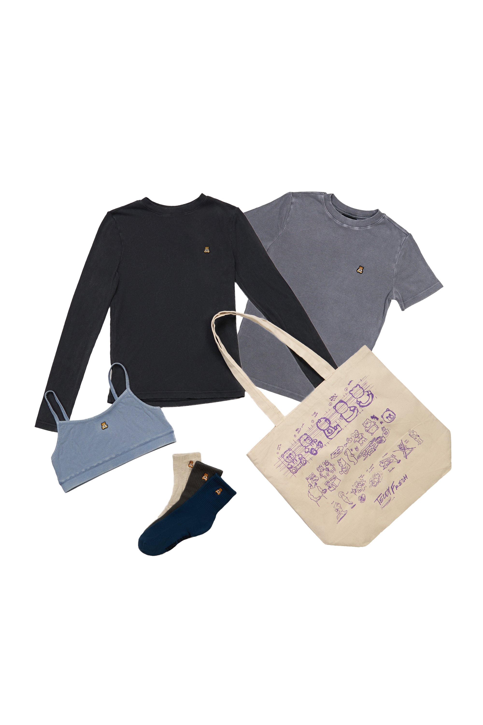 Women's Classic Washed Rib Easy Tee Bundle