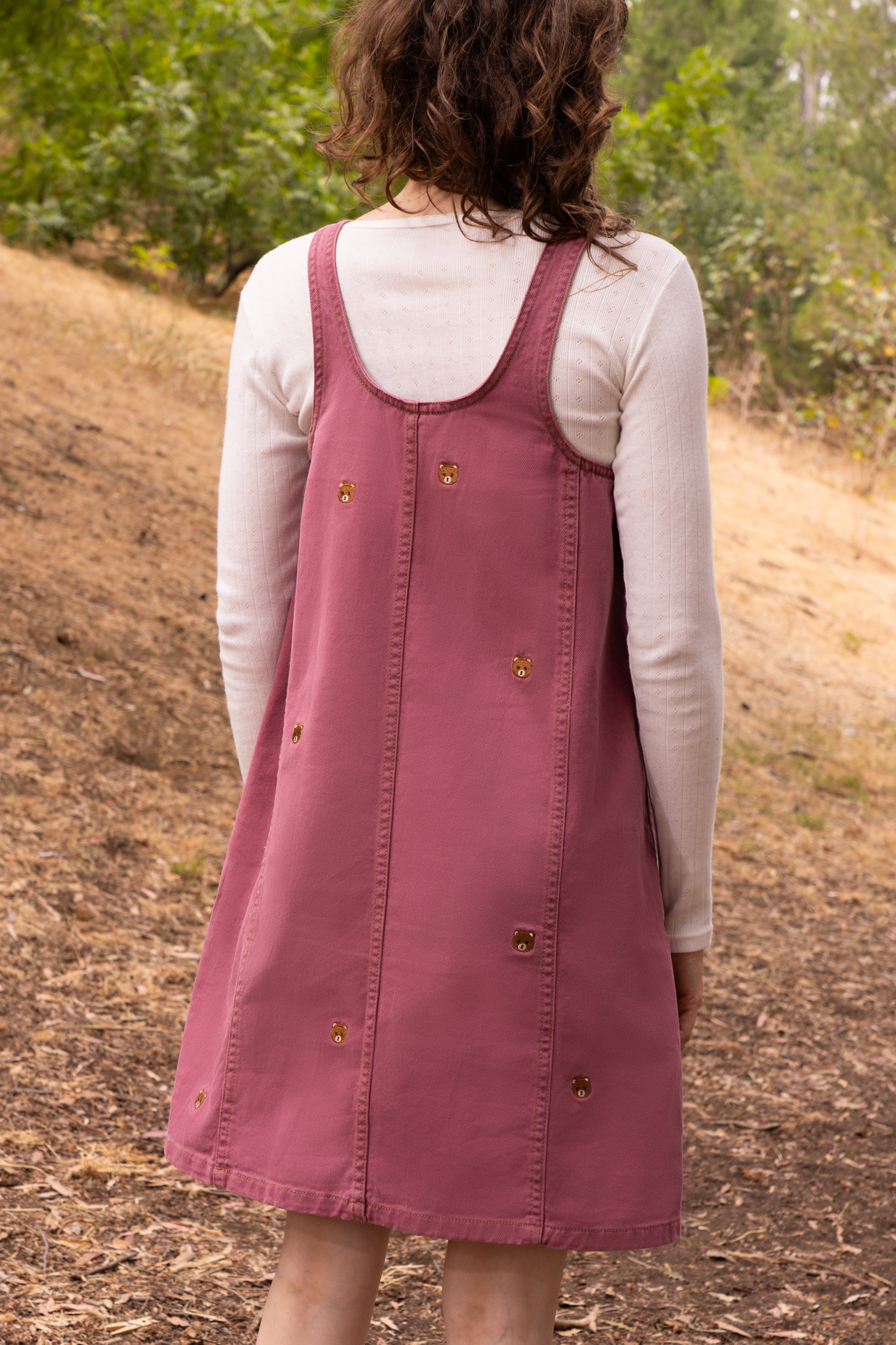 Teddy Embroidery Easy Dress