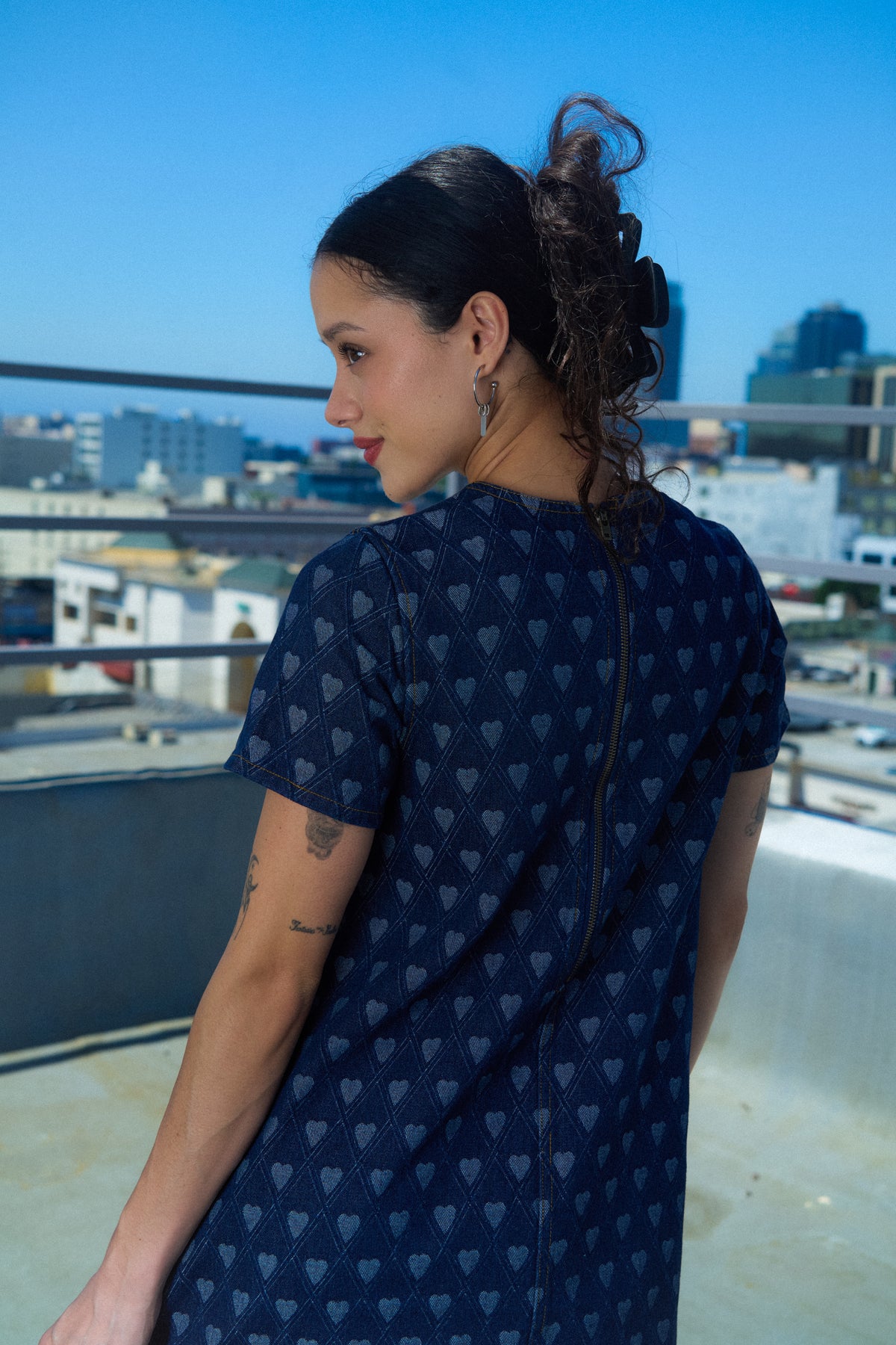 Denim Hearts Dress
