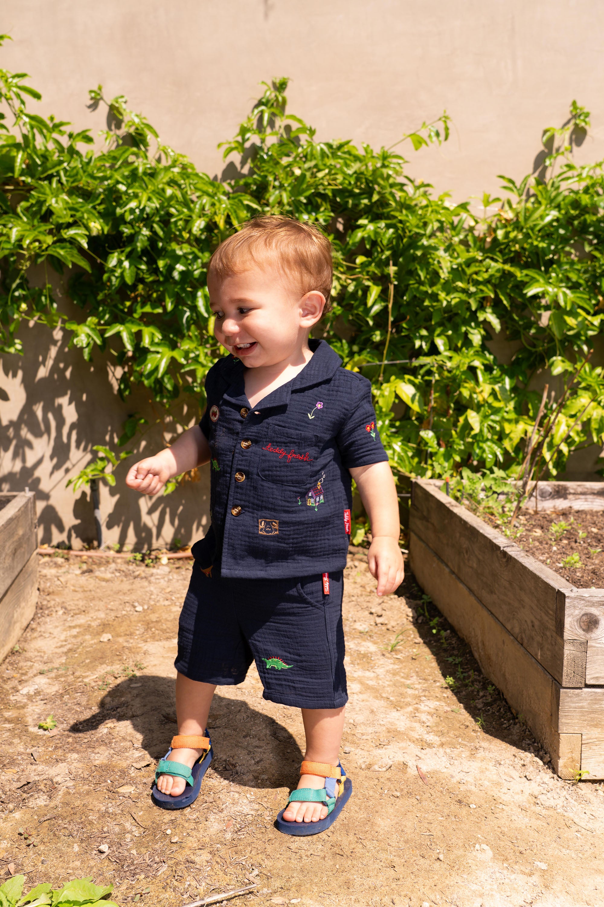 Bear In The Country Kids Shorts