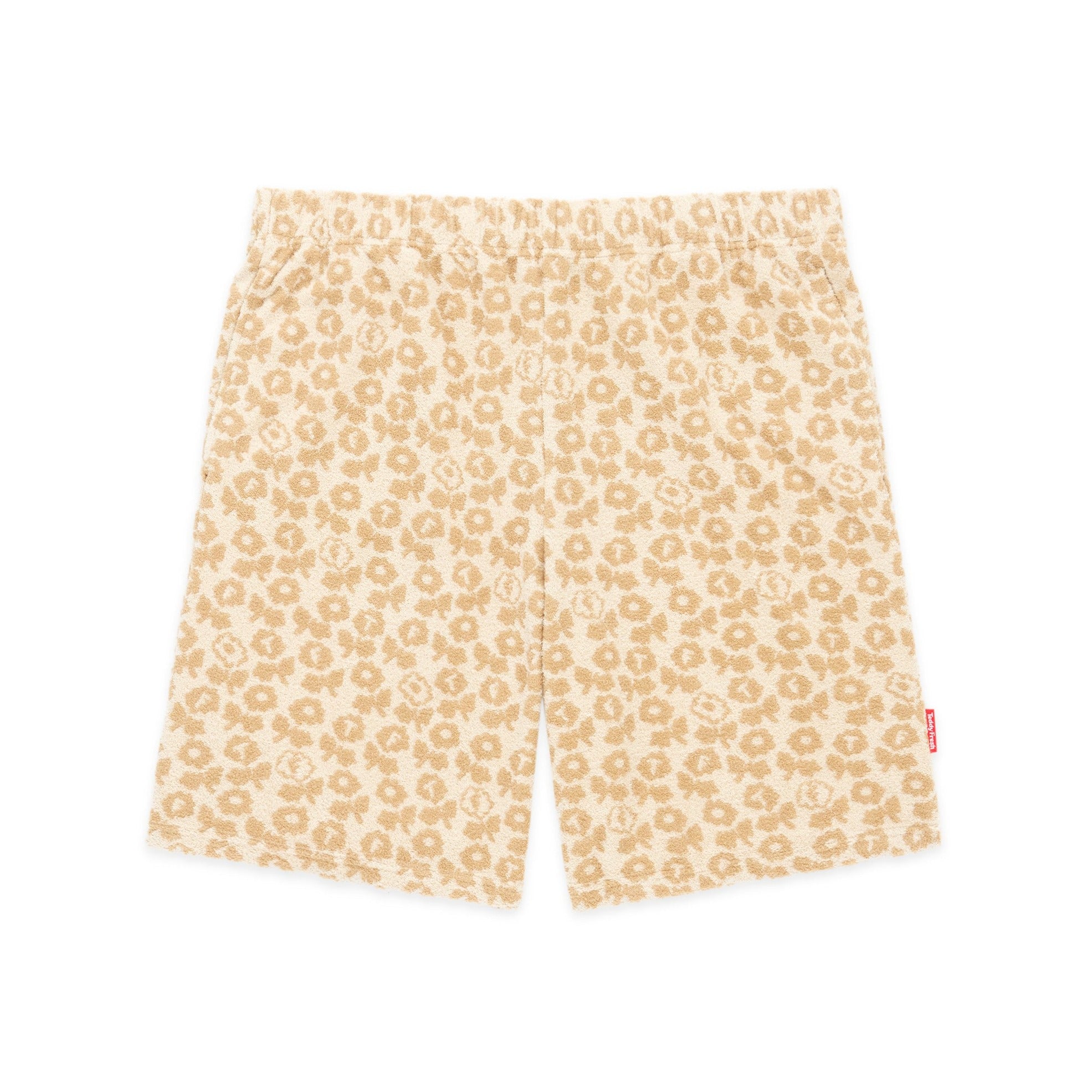 Floral Jacquard Terry Shorts