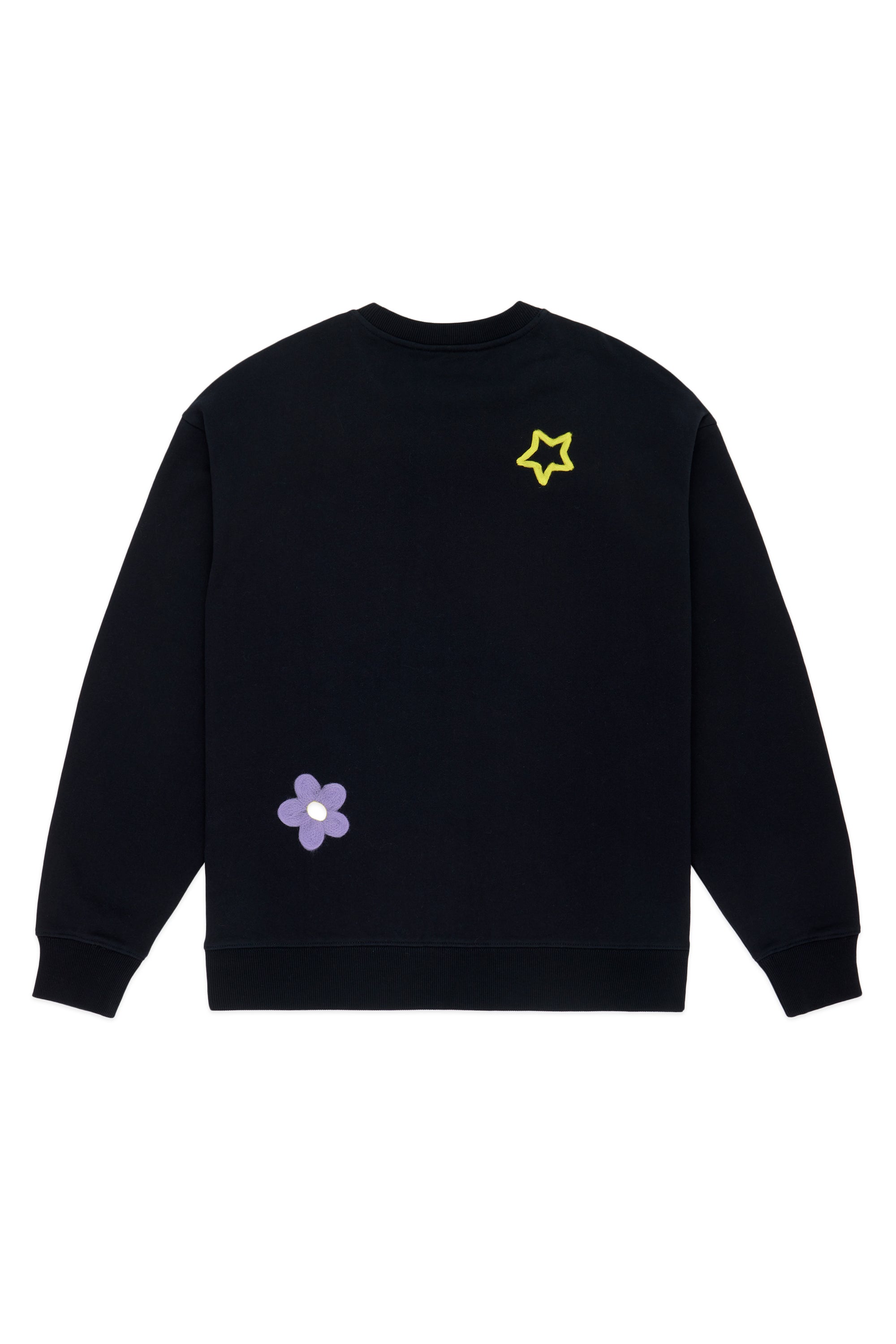 Needle Felted Embroidered Crewneck