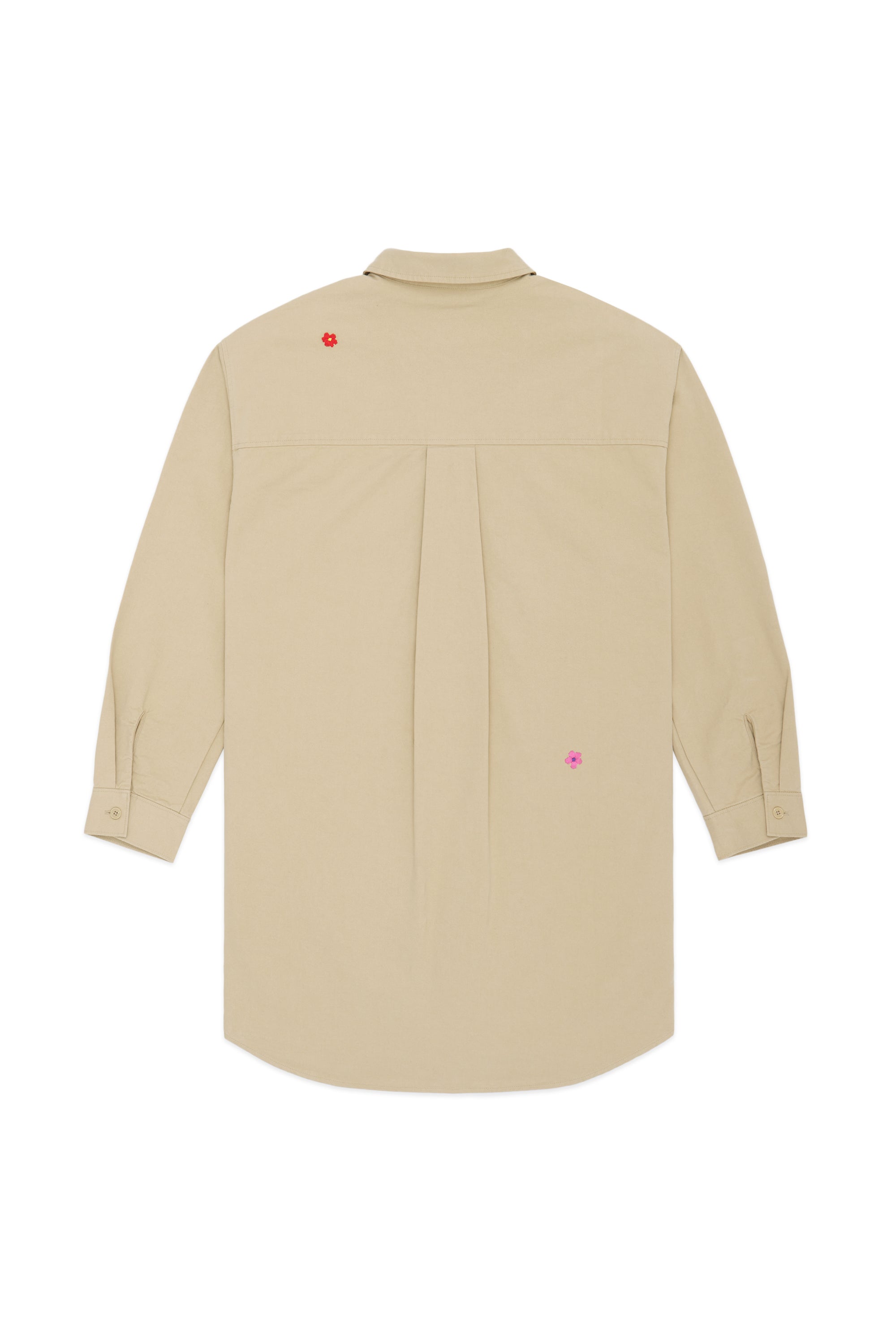 Embroidered Shirt Dress