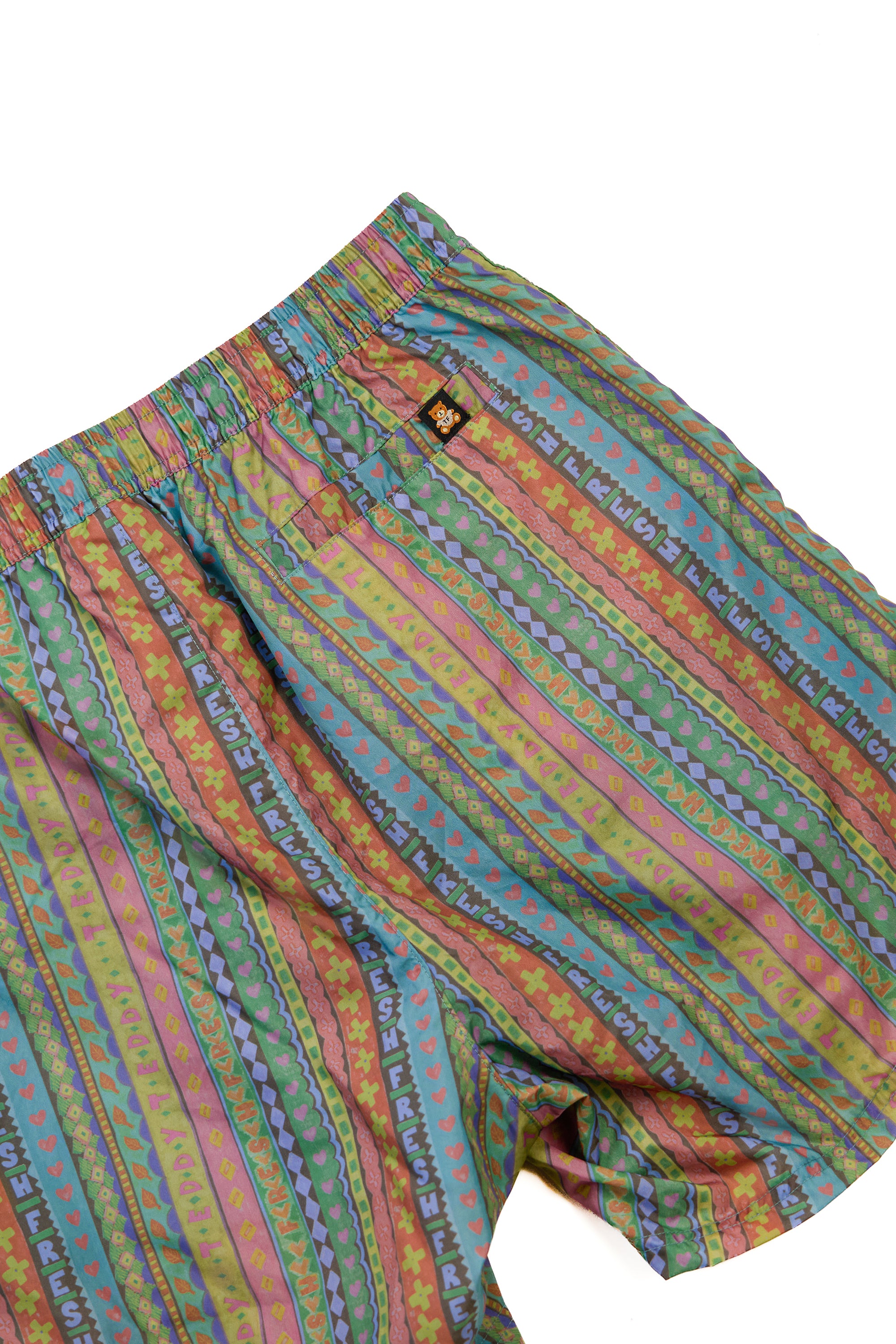 80's Stripe Swim Short - Teddy Fresh