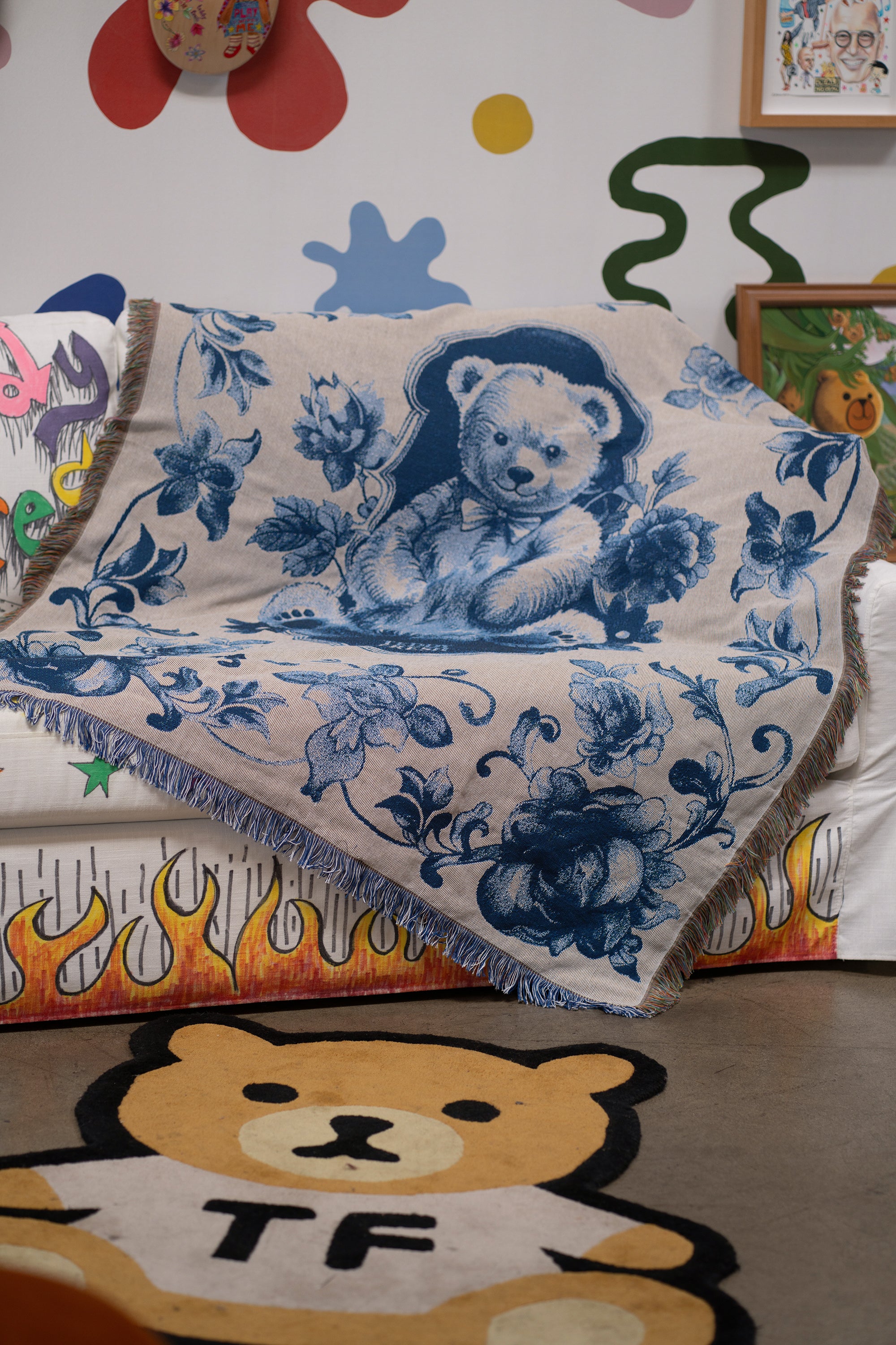 Vintage Bear Throw