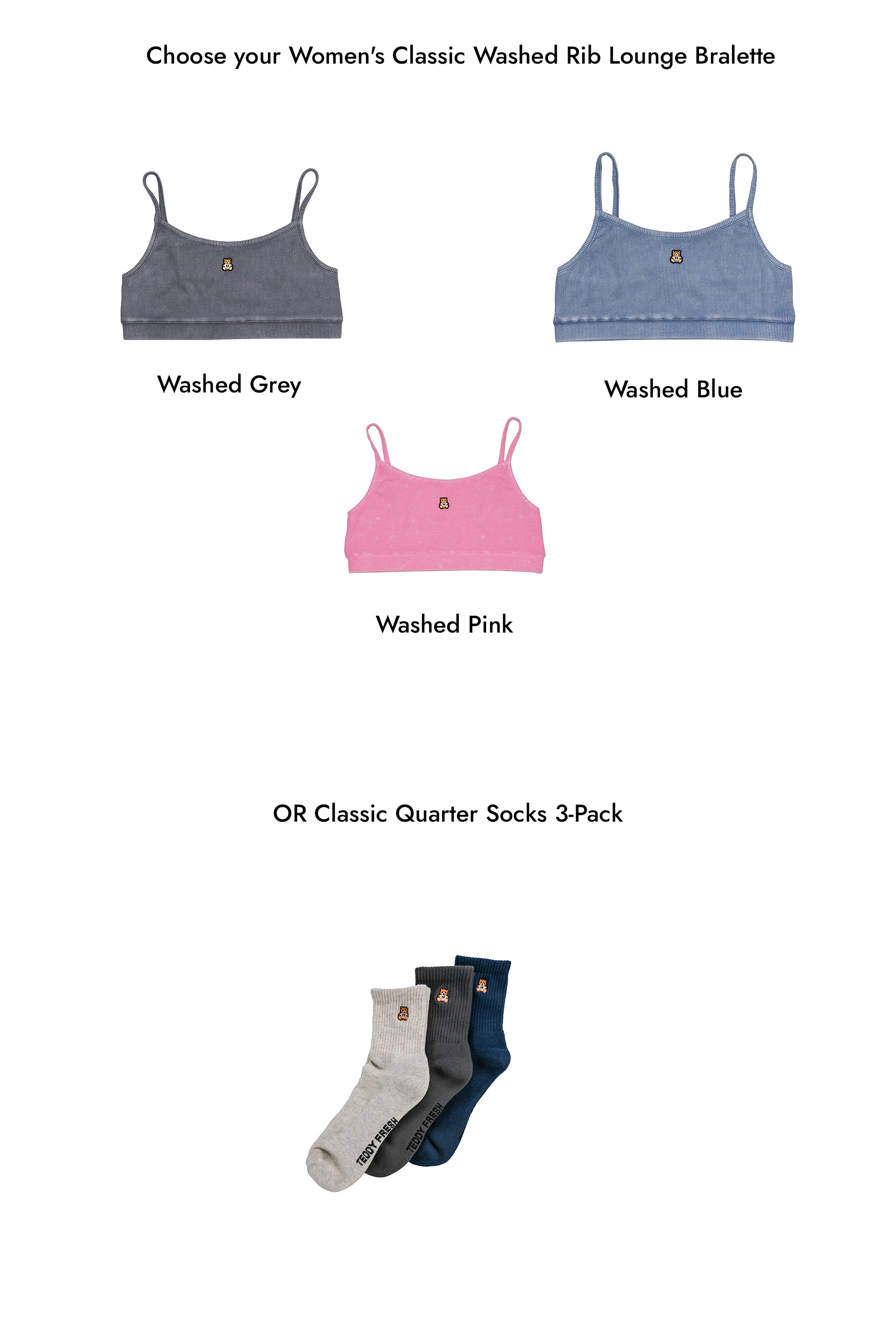 Women's Classic Washed Rib Easy Tee Bundle