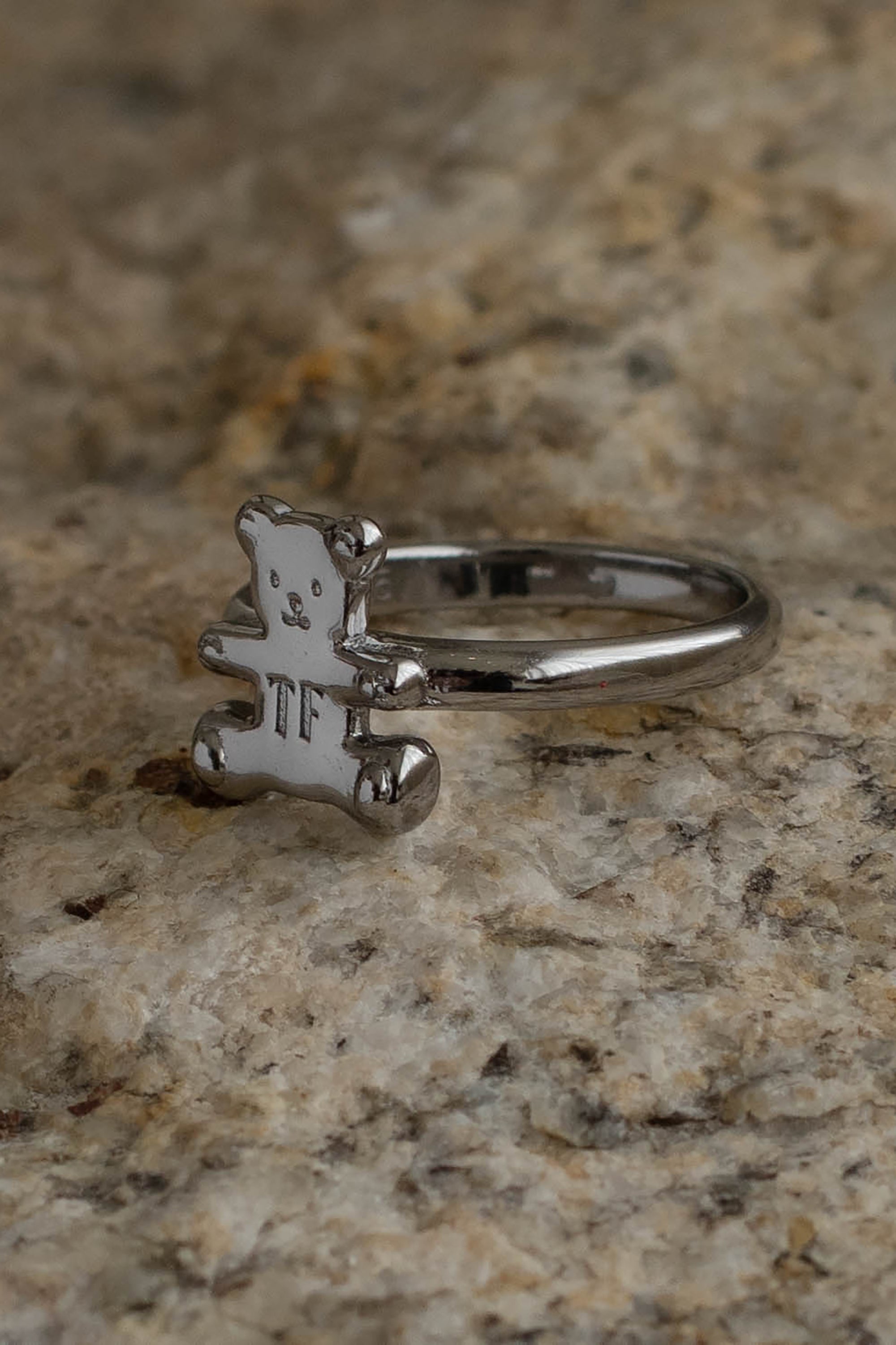 Little Silver Bear Ring