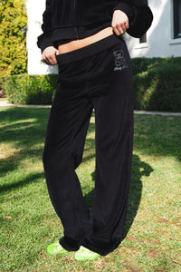 TF x Chloe Cherry Sparkly Bear Velour Pants