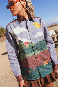 Patterned Landscape Shirt