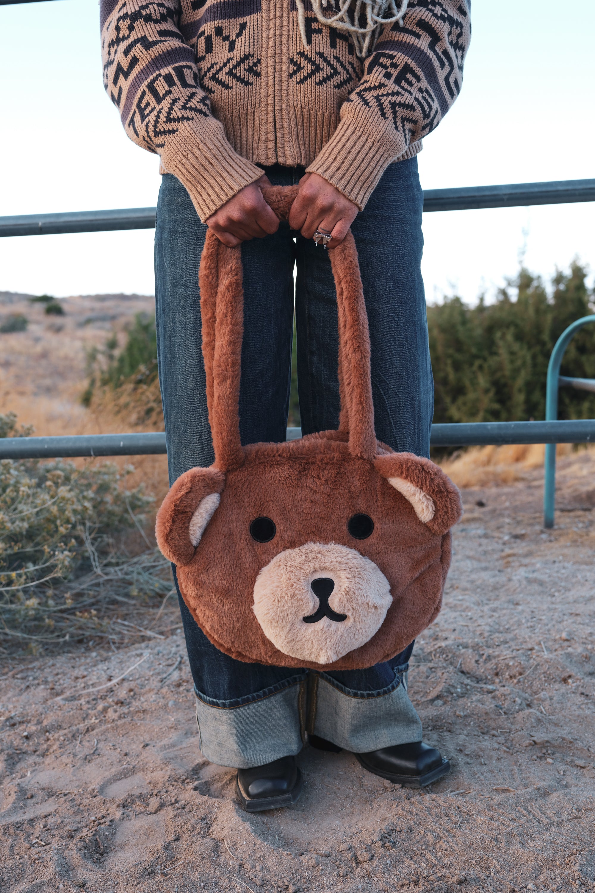 Teddy Fresh Fuzzy outlets Bag