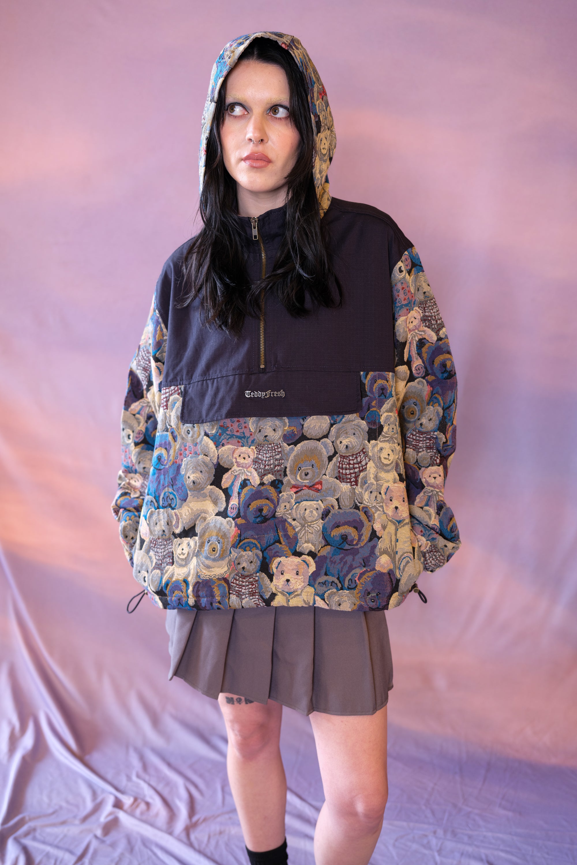 新品］TEDDY FRESH Tapestry Half Zip Jacket Tapestry Half Zip