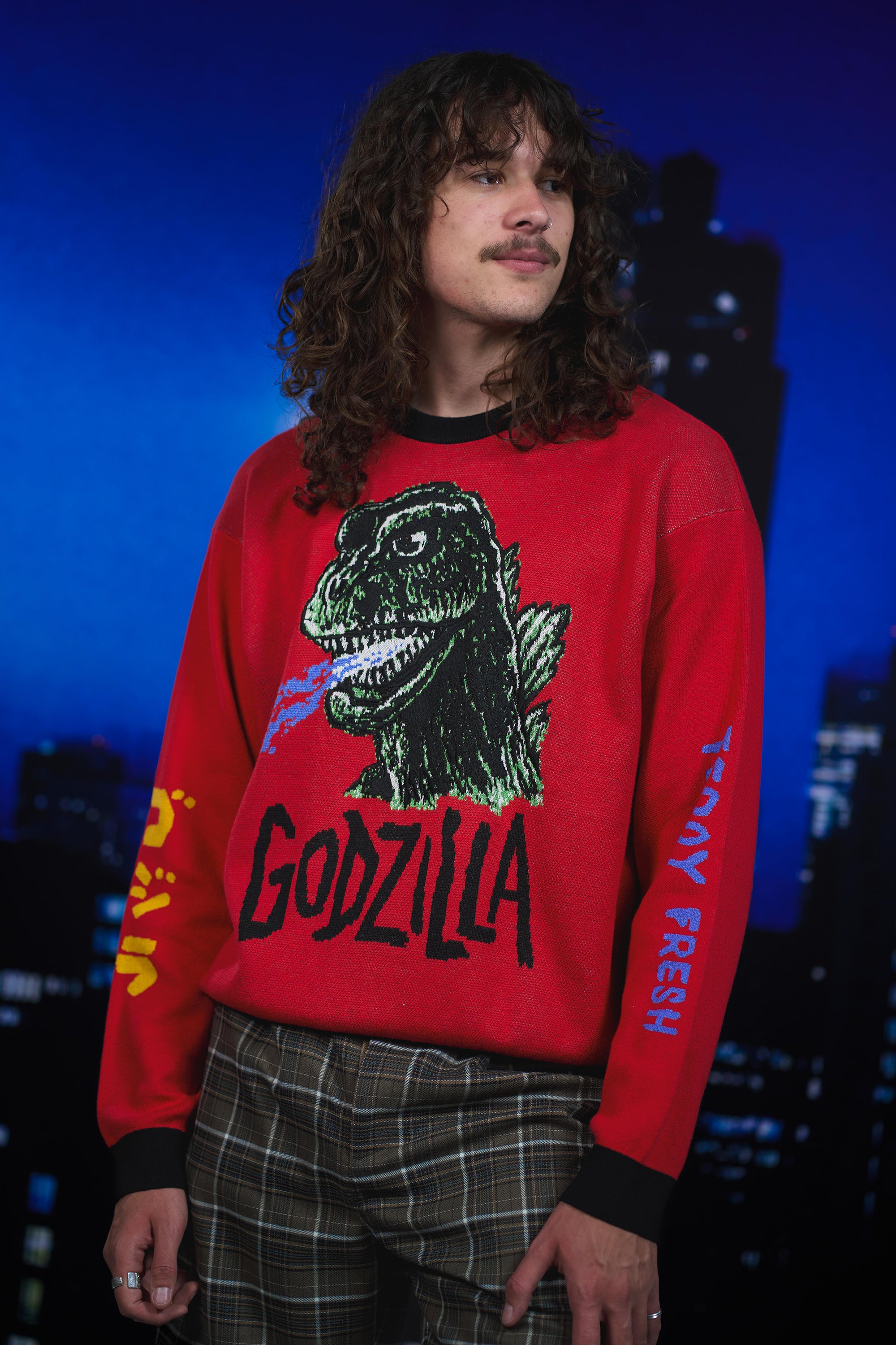 TF x Godzilla Retro Rampage Sweater