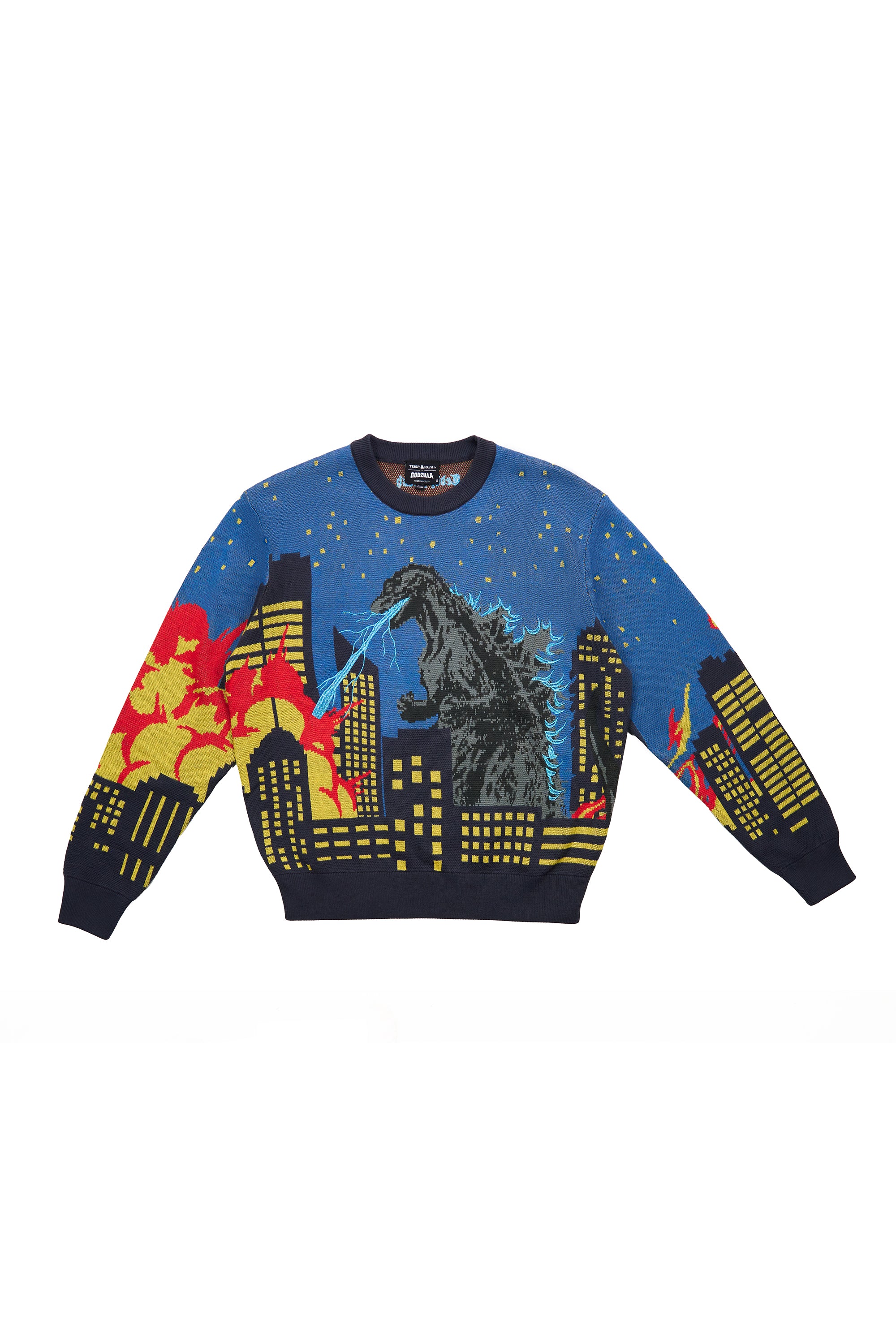 TF x Godzilla Cityscape Sweater