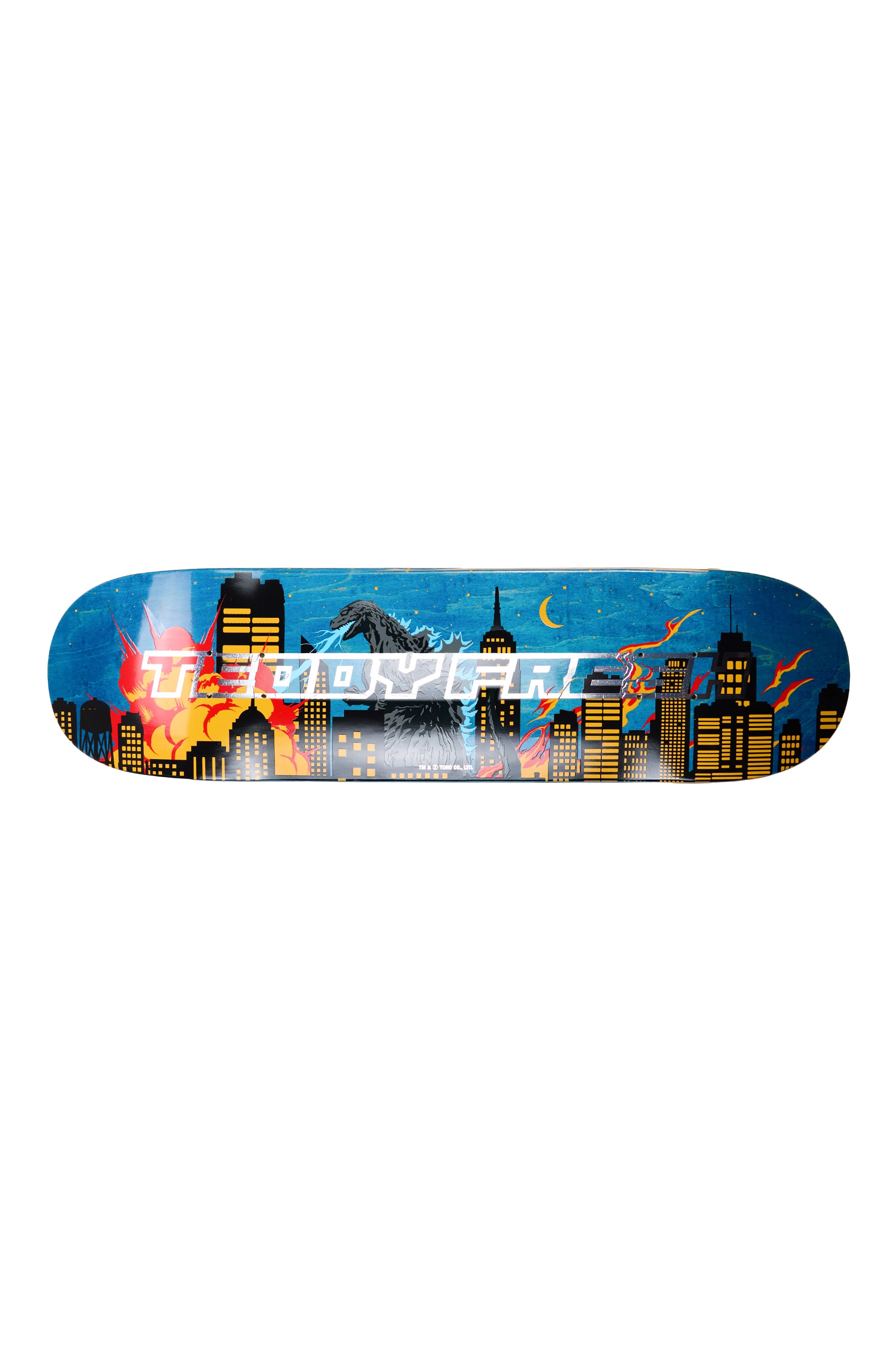 TF x Godzilla Cityscape Skate Deck