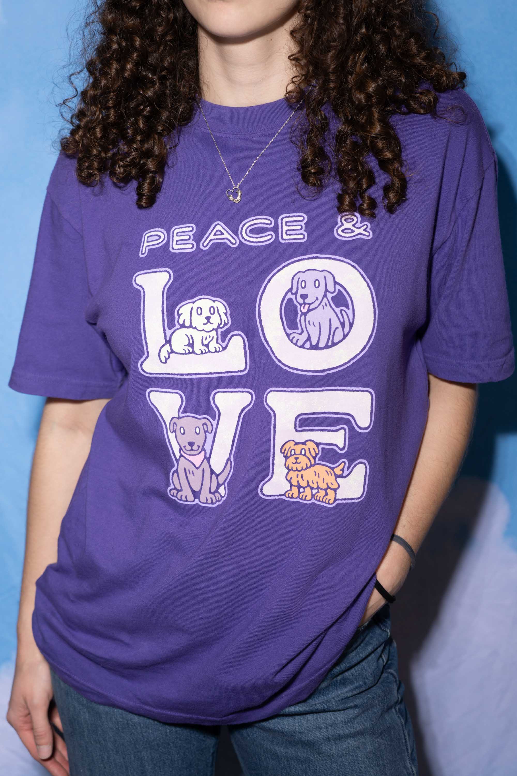 Peace And Love Tee - Teddy Fresh