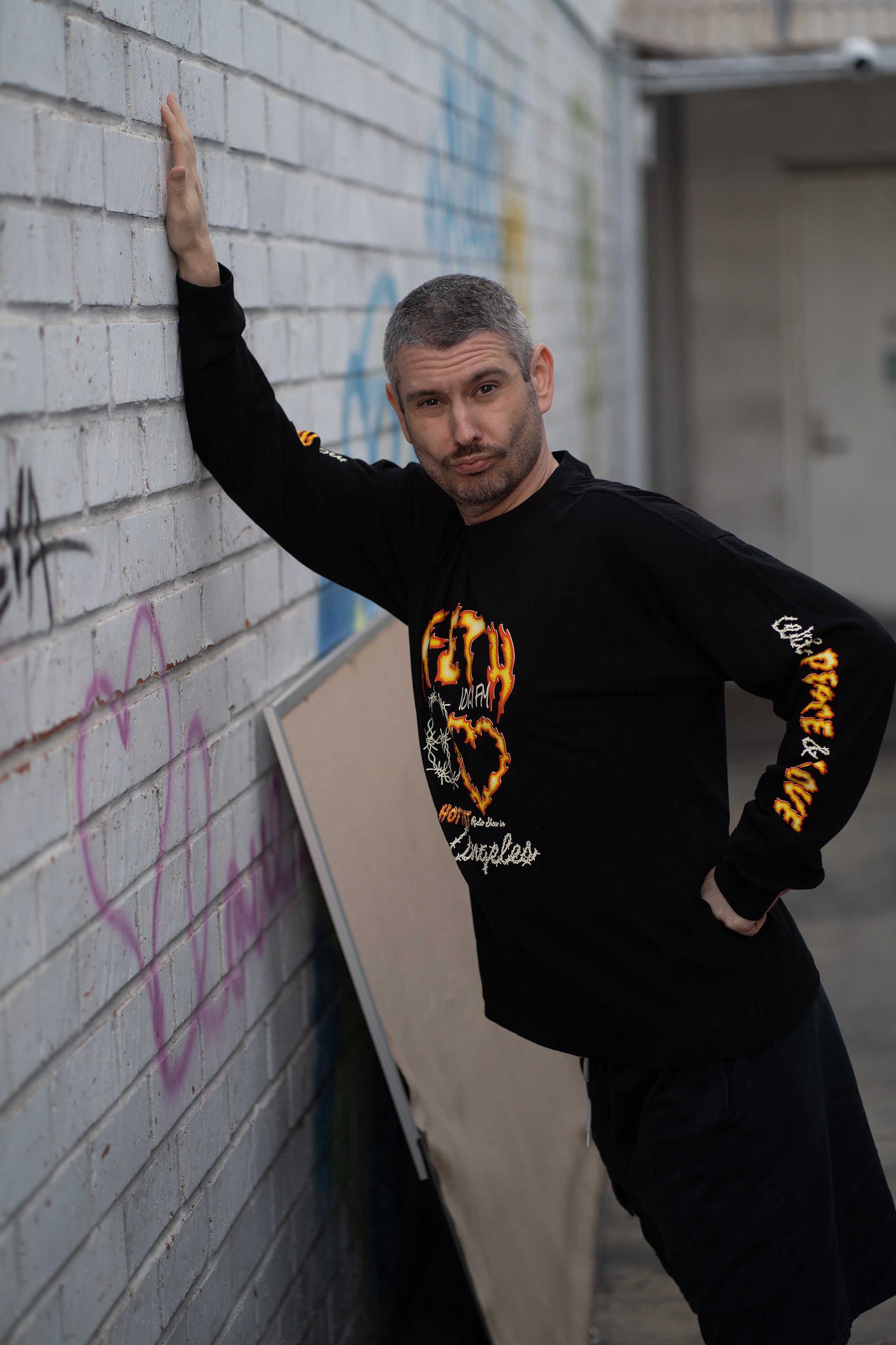 K-ETH Drop Shoulder Long Sleeve Tee