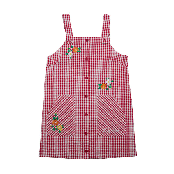 Little Miss Gingham Overall Dress - Teddy Fresh