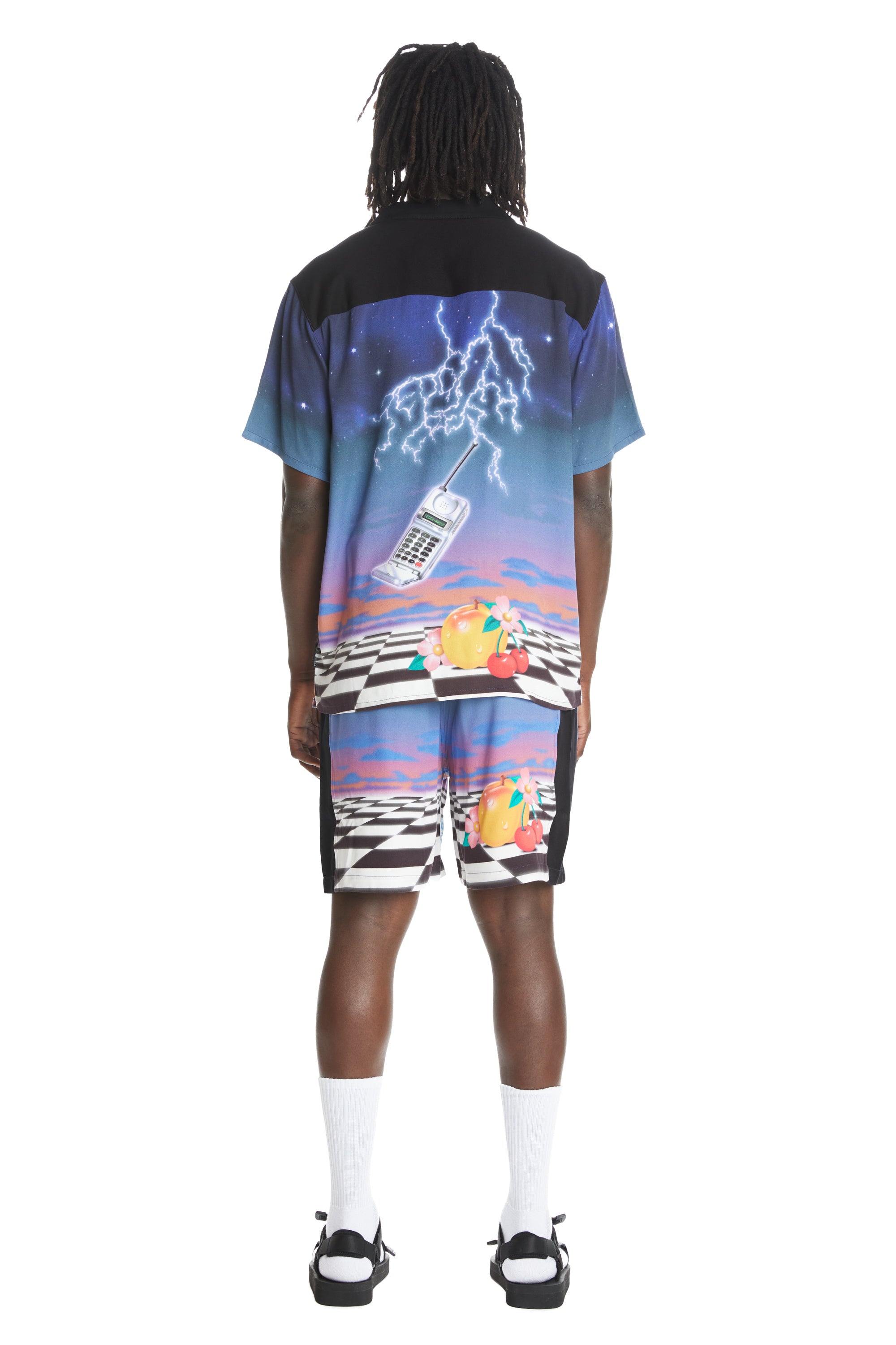 Teddy Fresh Sunrise patchwork hotsell shorts