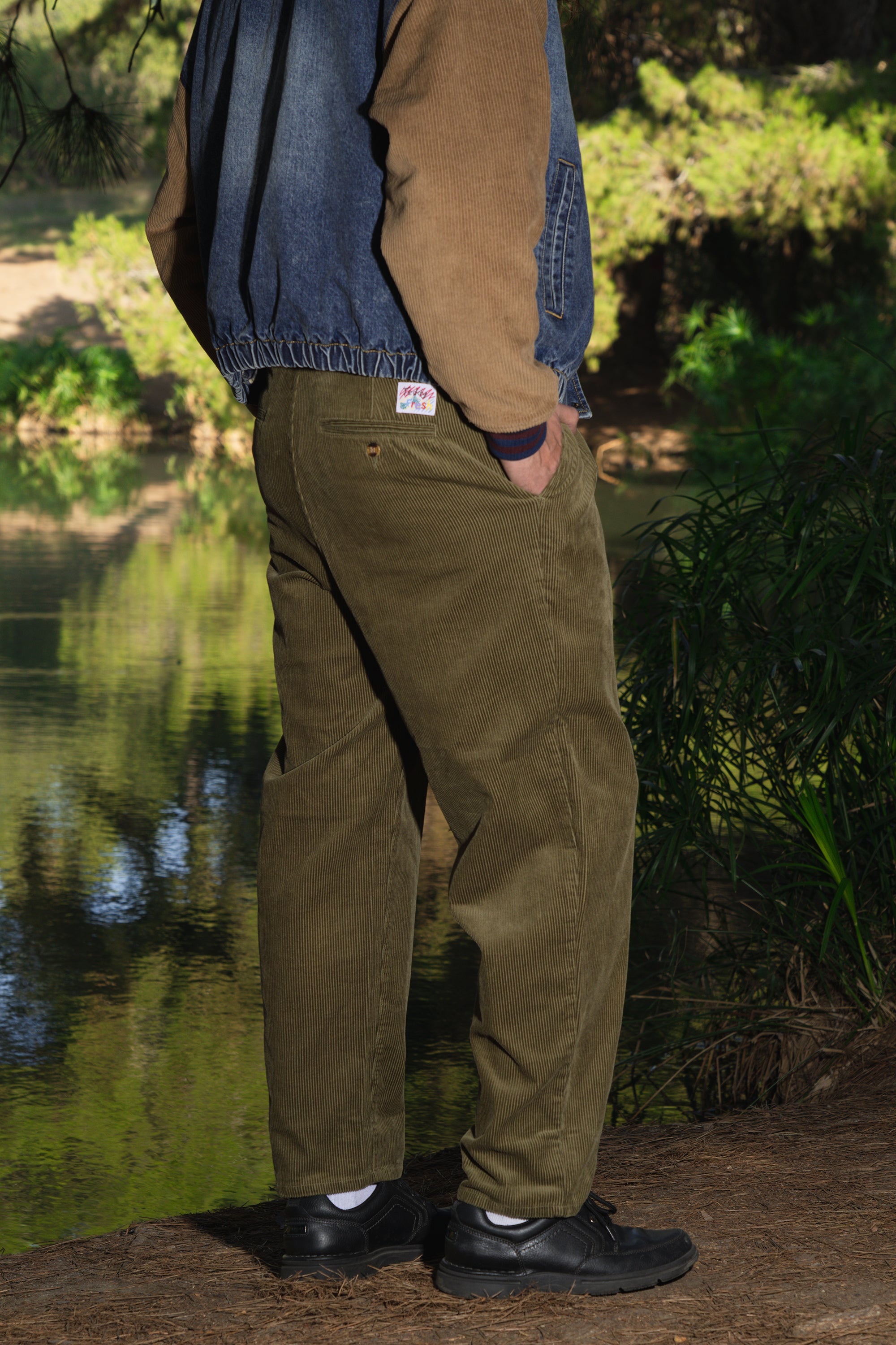 Pleated Corduroy Pant