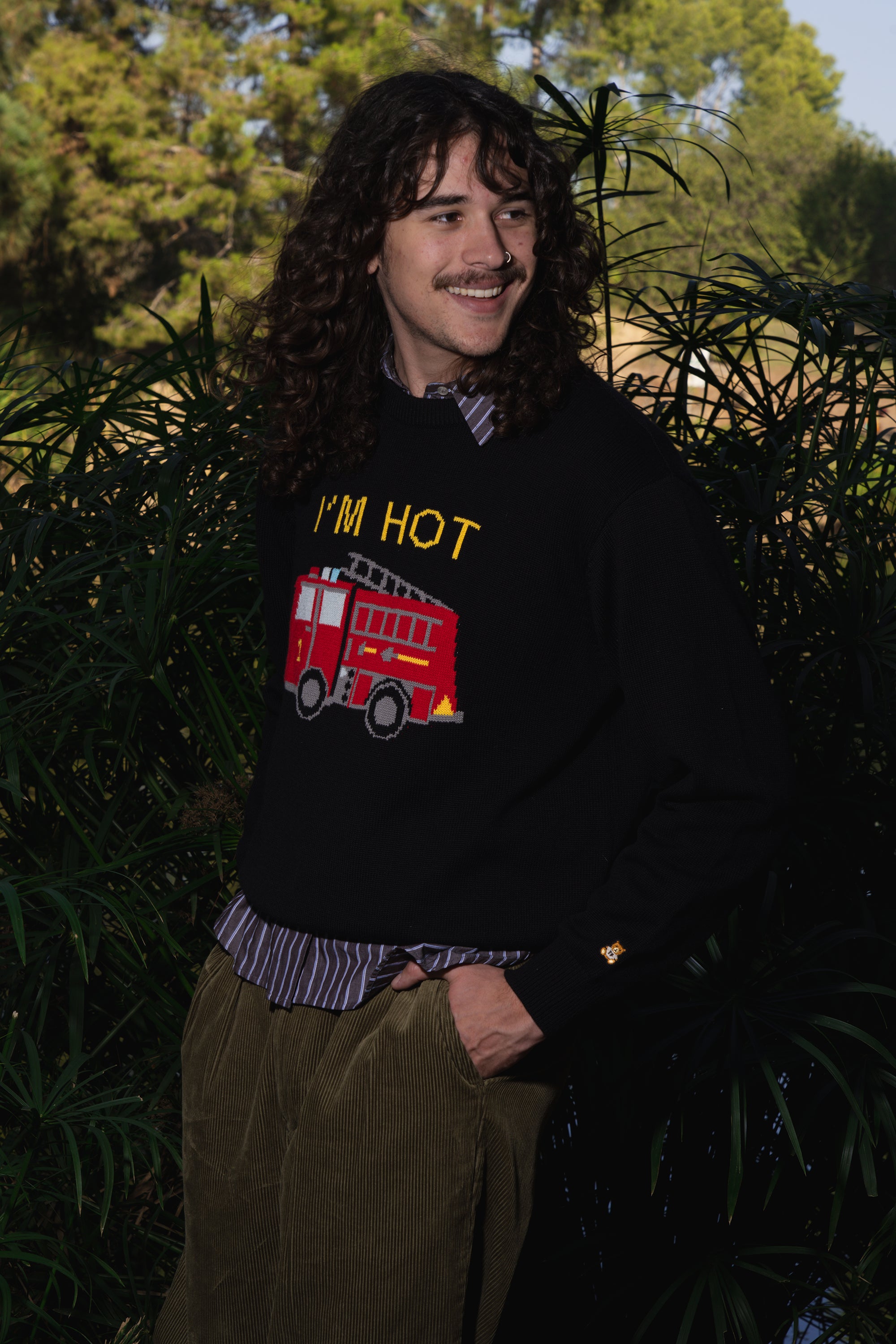 I'm Hot Firetruck Sweater