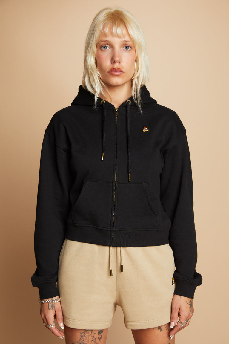 Women's Classic Bear Ear Zip Hoodie - Teddy Fresh