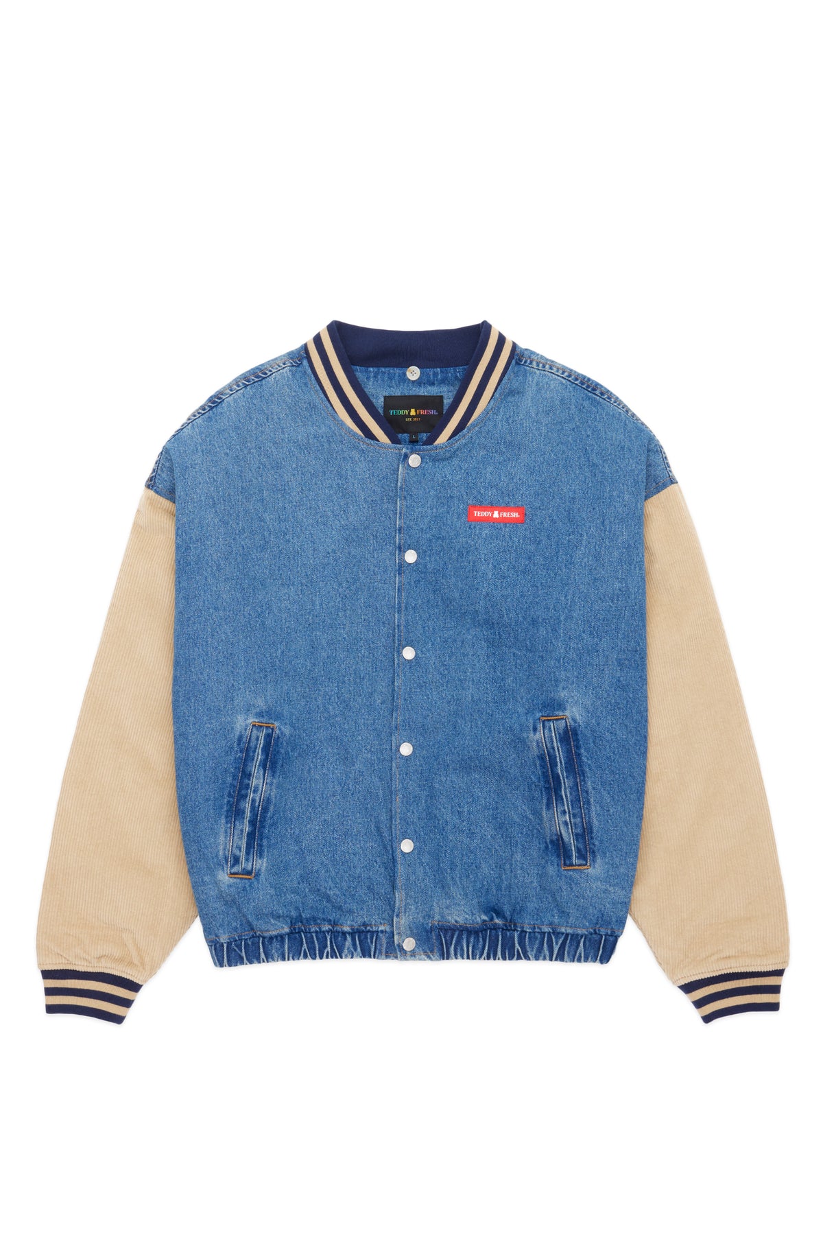 Vintage Denim Bomber Jacket