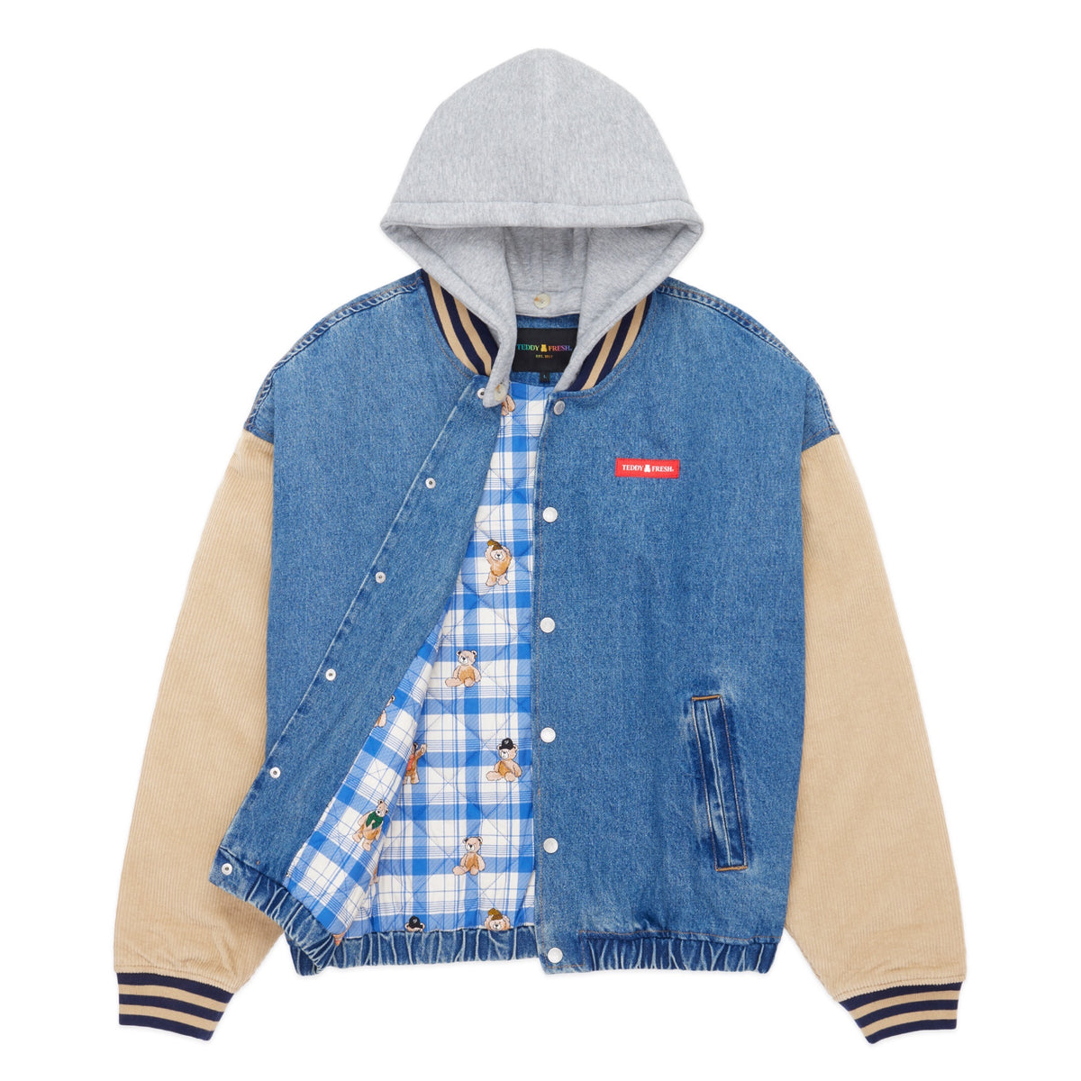 Vintage Denim Bomber Jacket