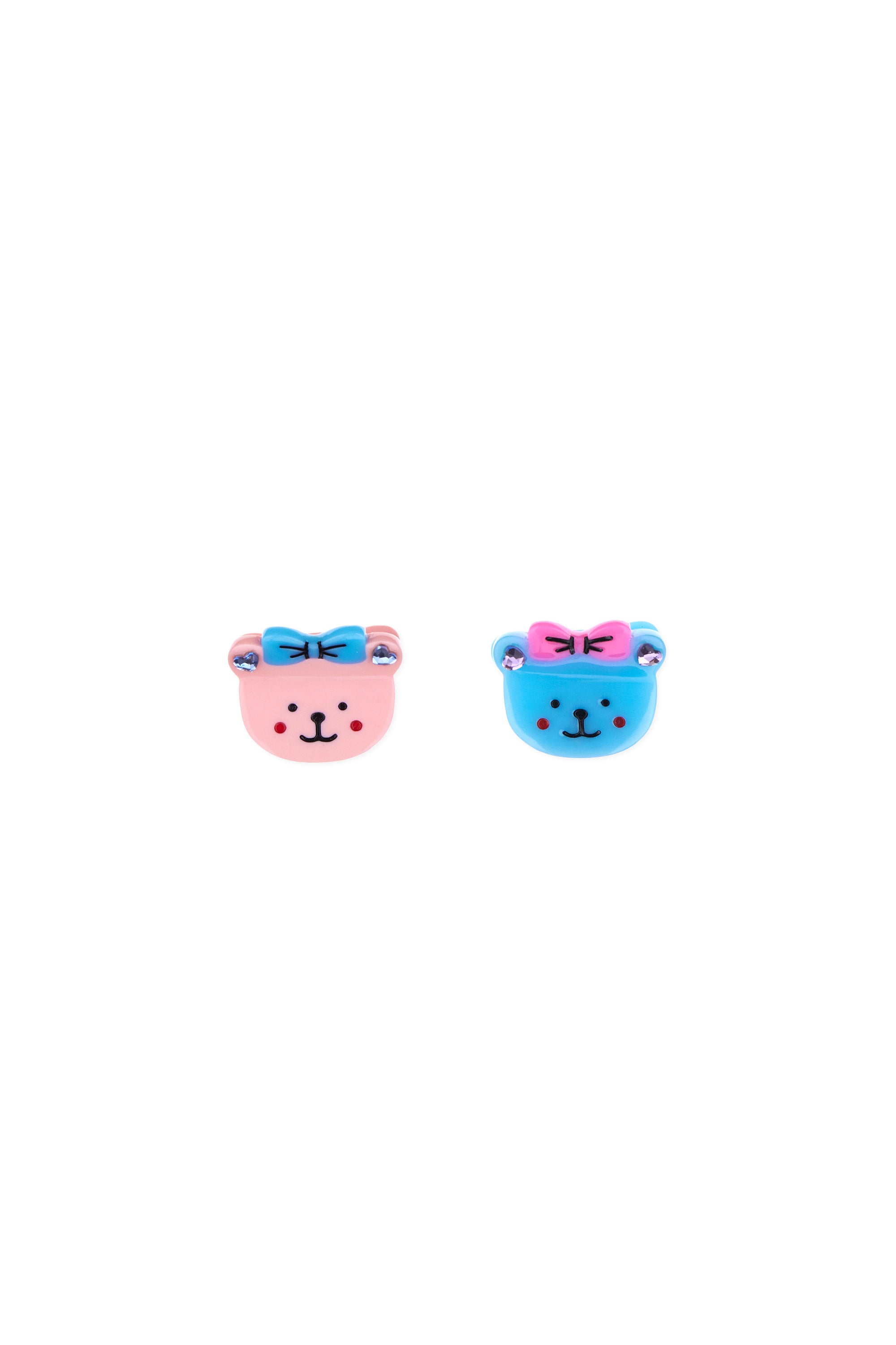 Mini Bear Head Hair Clips