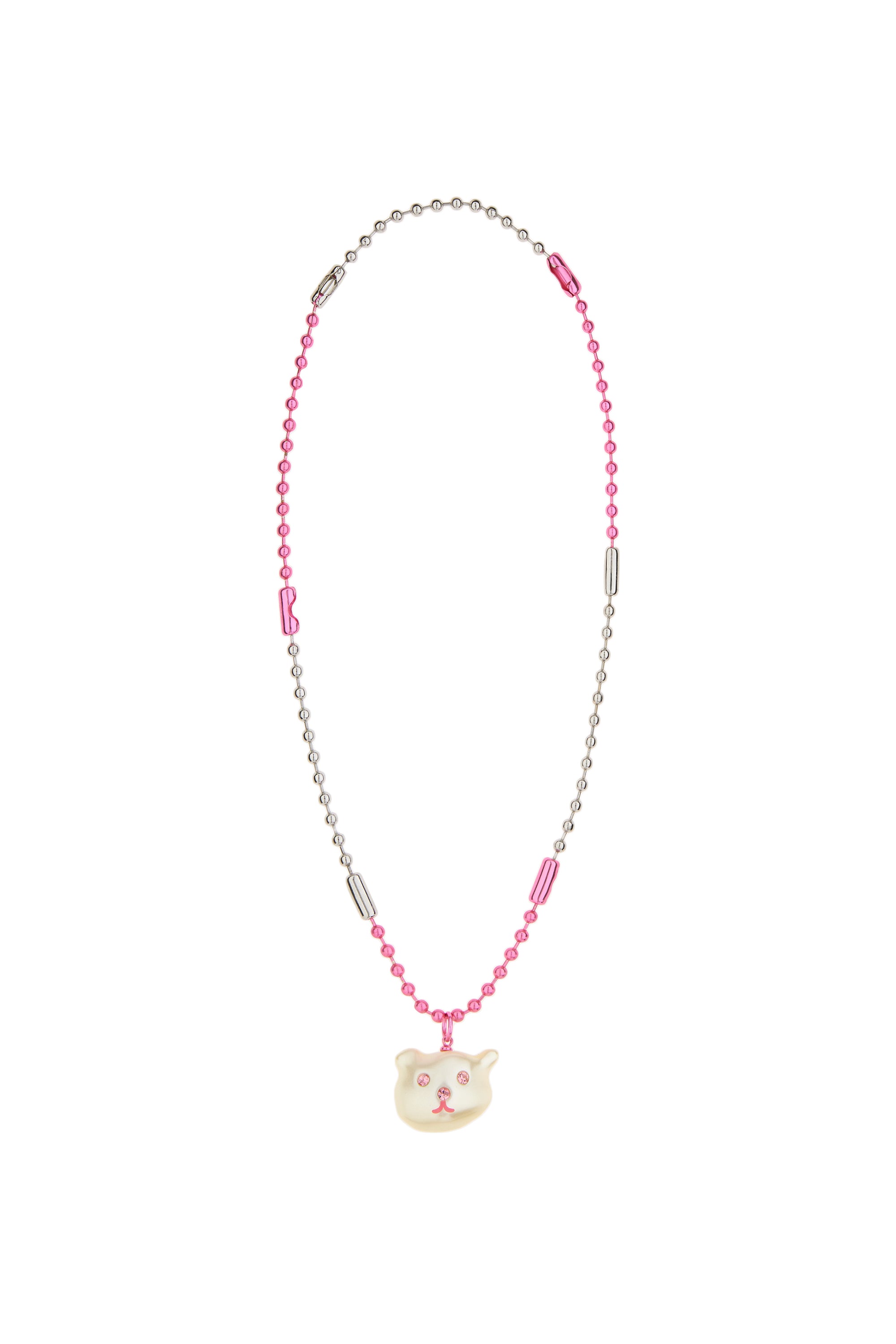 Necklace With Bear Shaped Pearl - Teddy Fresh