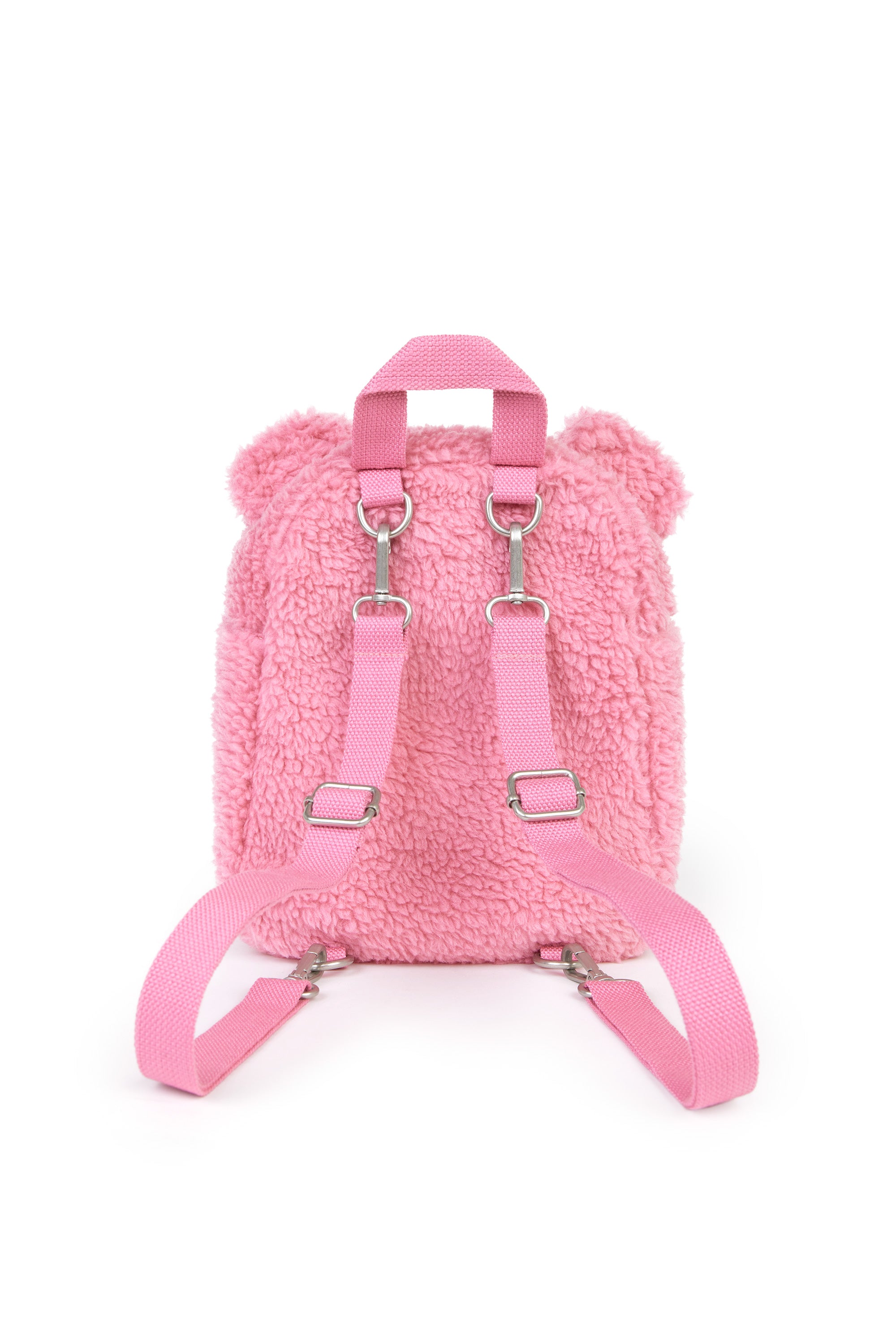 Pink fluffy mini online backpack