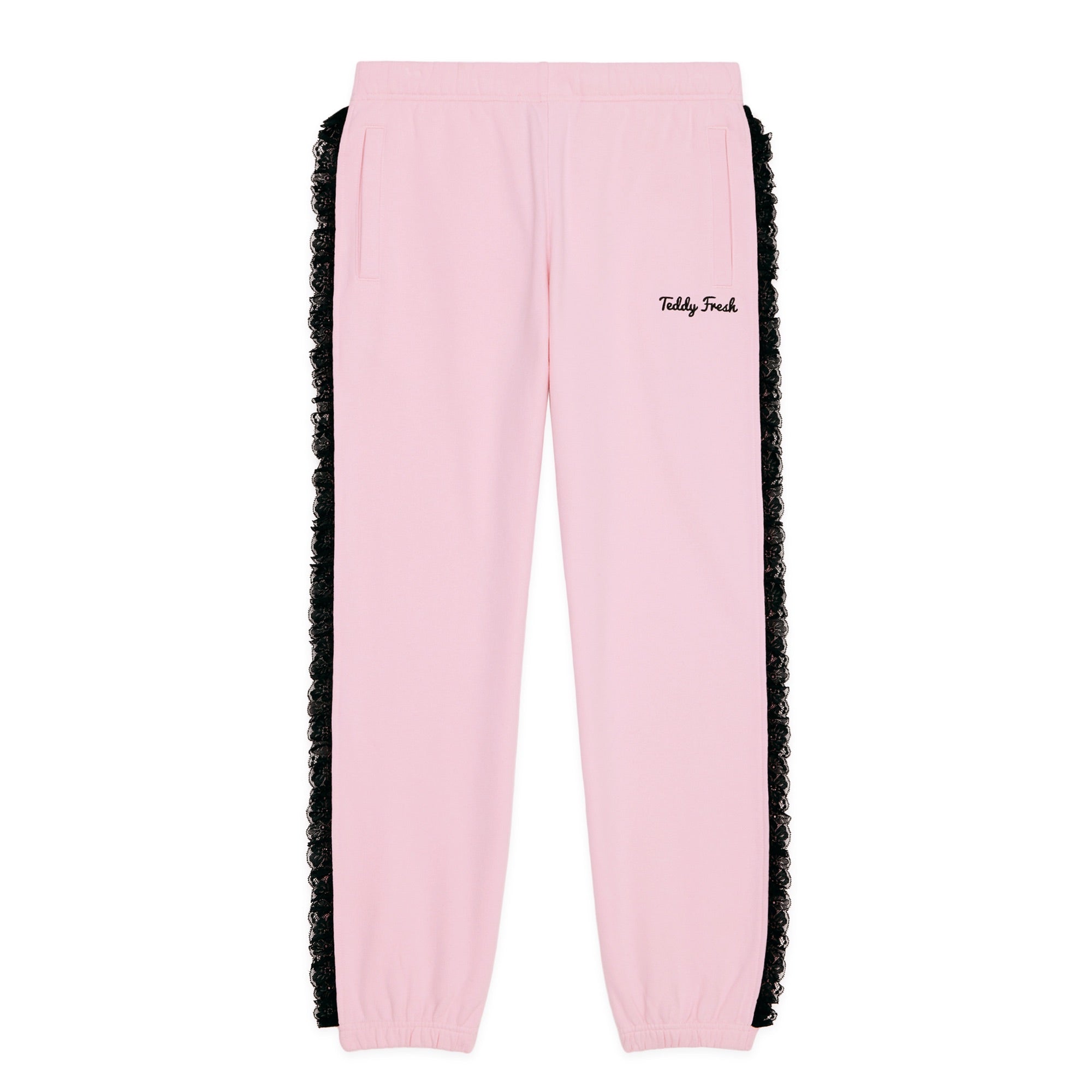 Lace Trim Sweatpants